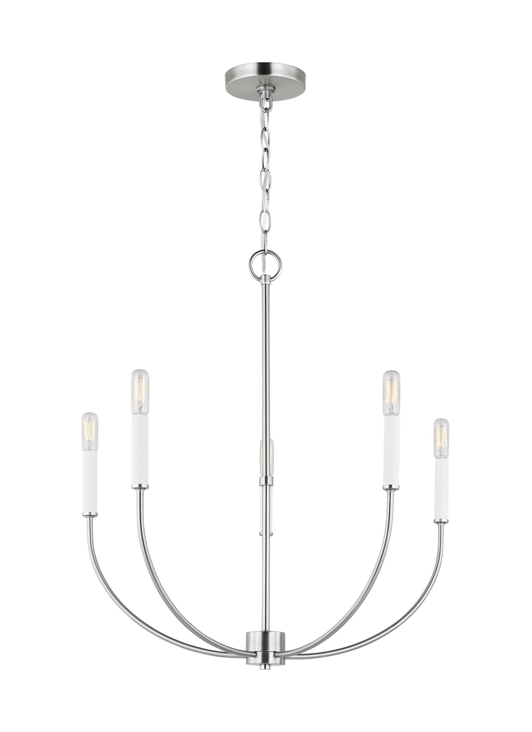 Greenwich 5-Light Brushed Nickel Candle Chandelier