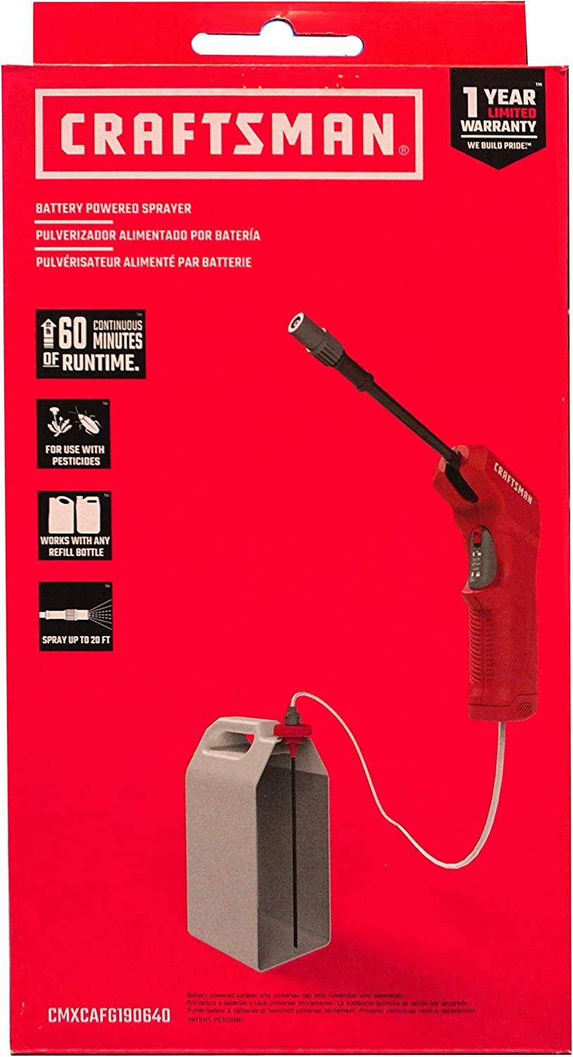 CRAFTSMAN 1 Battery Operated Pump Sprayer with Adjustable Spray Charger Not Included