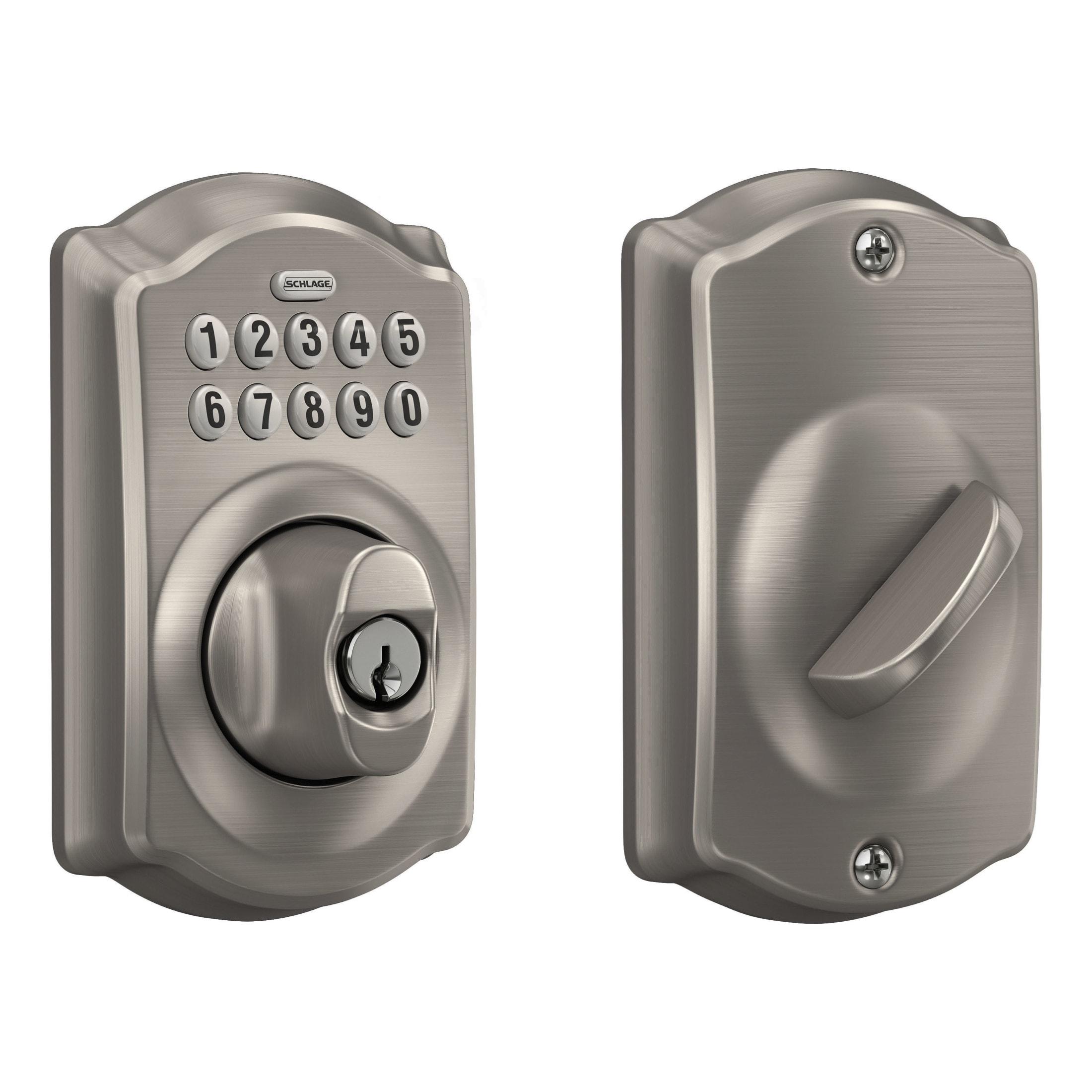 Schlage Satin Nickel Metal Electronic Keypad Entry Lock