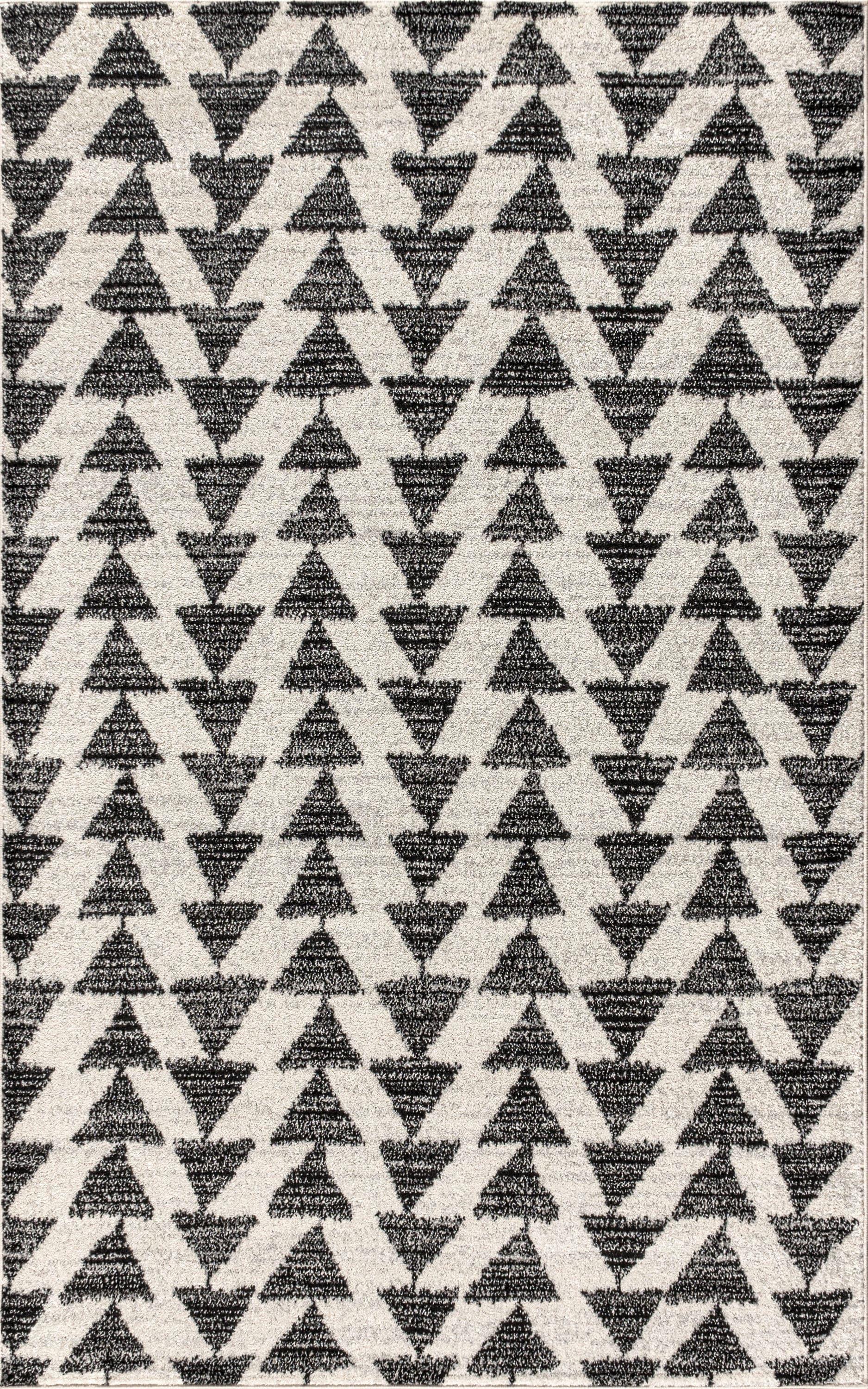 Aisha Moroccan Triangle Geometric Indoor Area Rug - JONATHAN Y