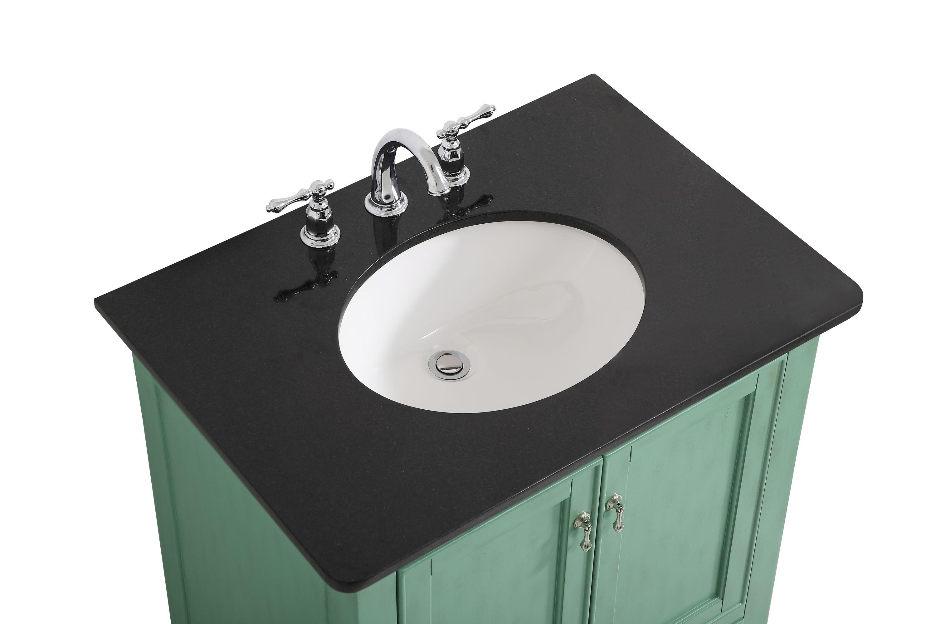 Elegant Kitchen and Bath 30 Inch Single Bathroom Vanity In Vintage Mint