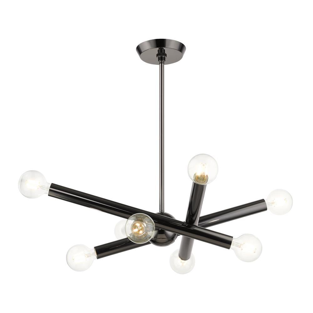 Livex Lighting Stafford 8 - Light Chandelier in  Black Chrome