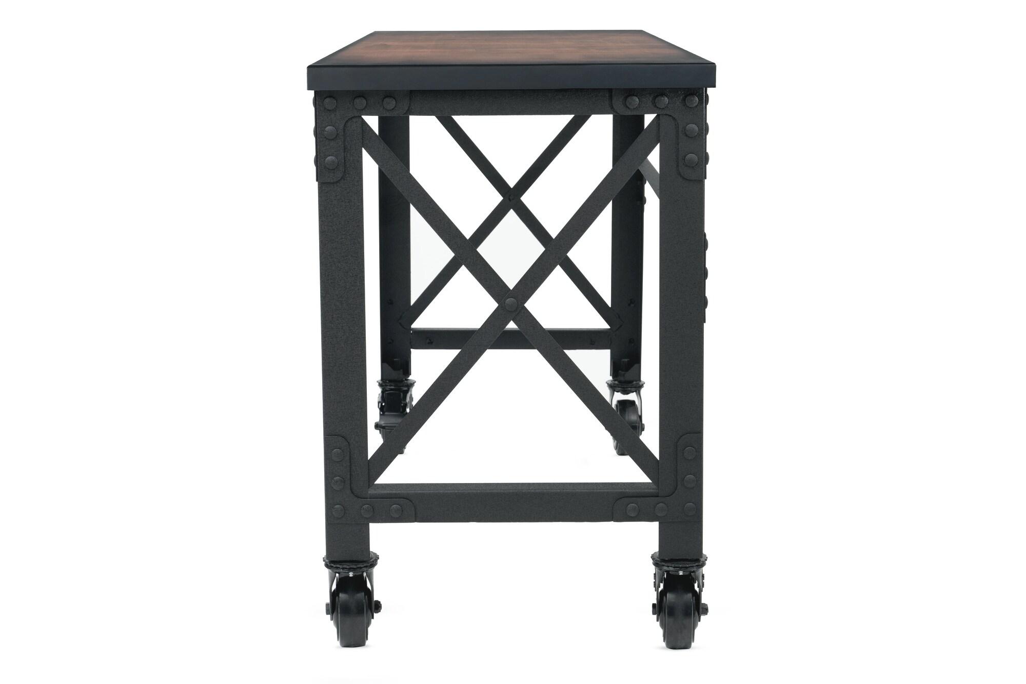 Duramax Building Products Solid Wood Top Metal Base Desk Shell