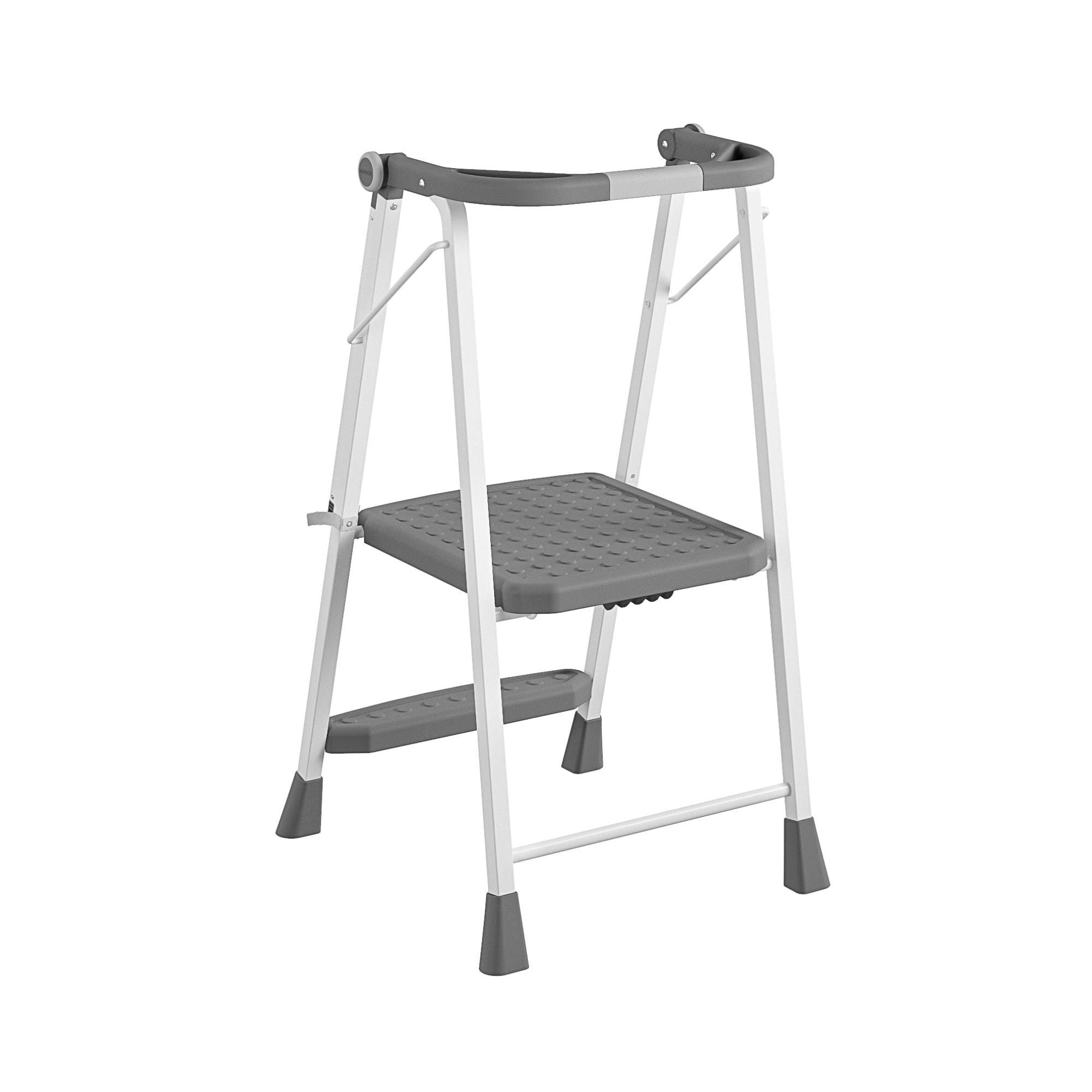 COSCO 2-Step Kitchen Stepper Adult Folding Step Stool, Kids Folding