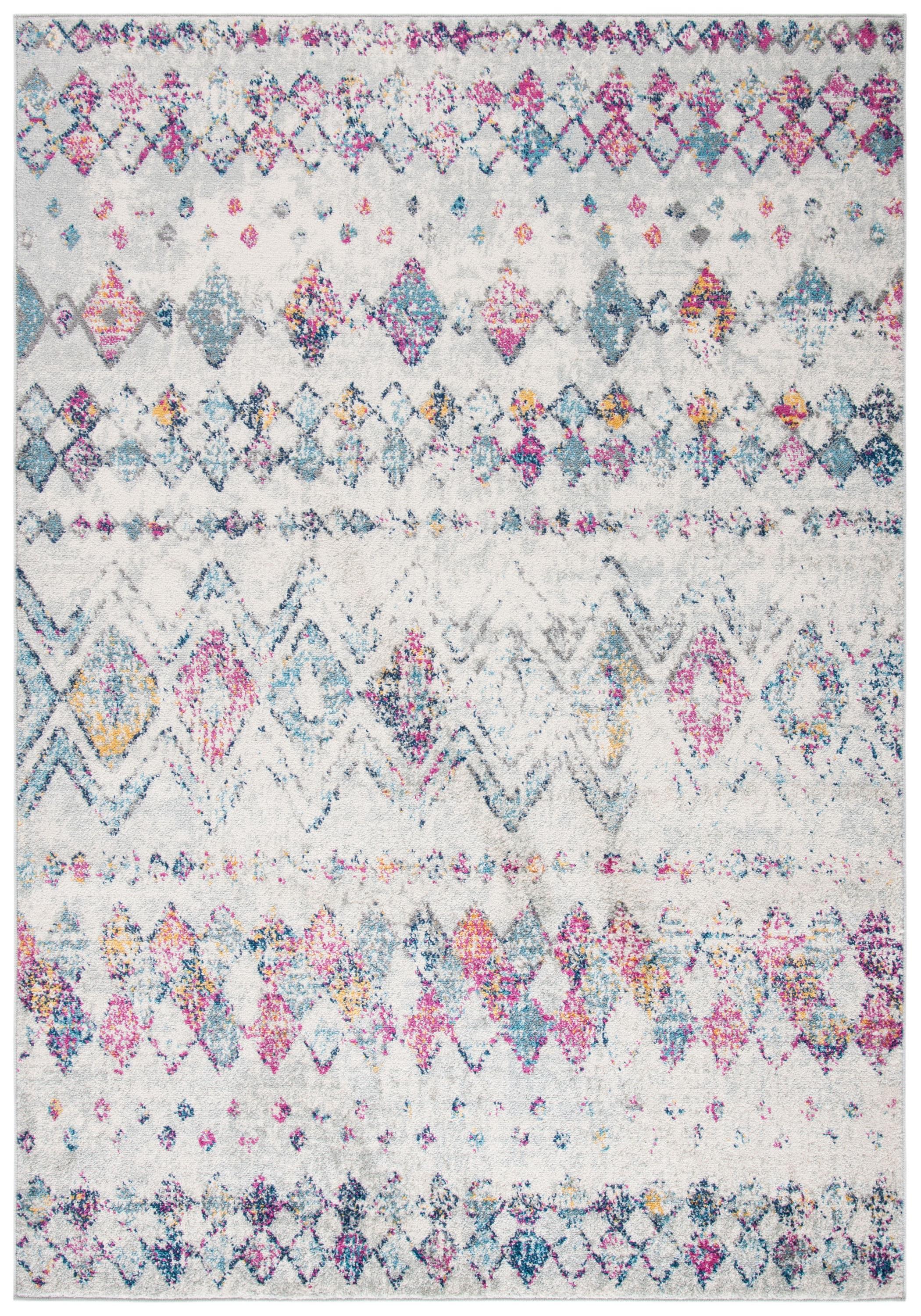 Madison 700 MAD798 Power Loomed Indoor Area Rug - Grey/Purple - 9'x12' - Safavieh
