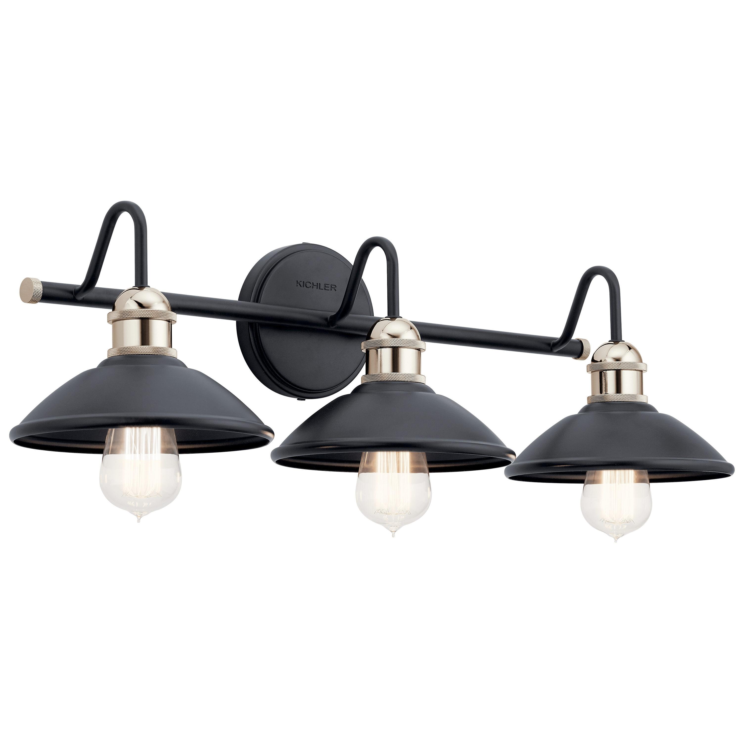 Kichler Lighting Clyde 3 - Light Vanity in  Black