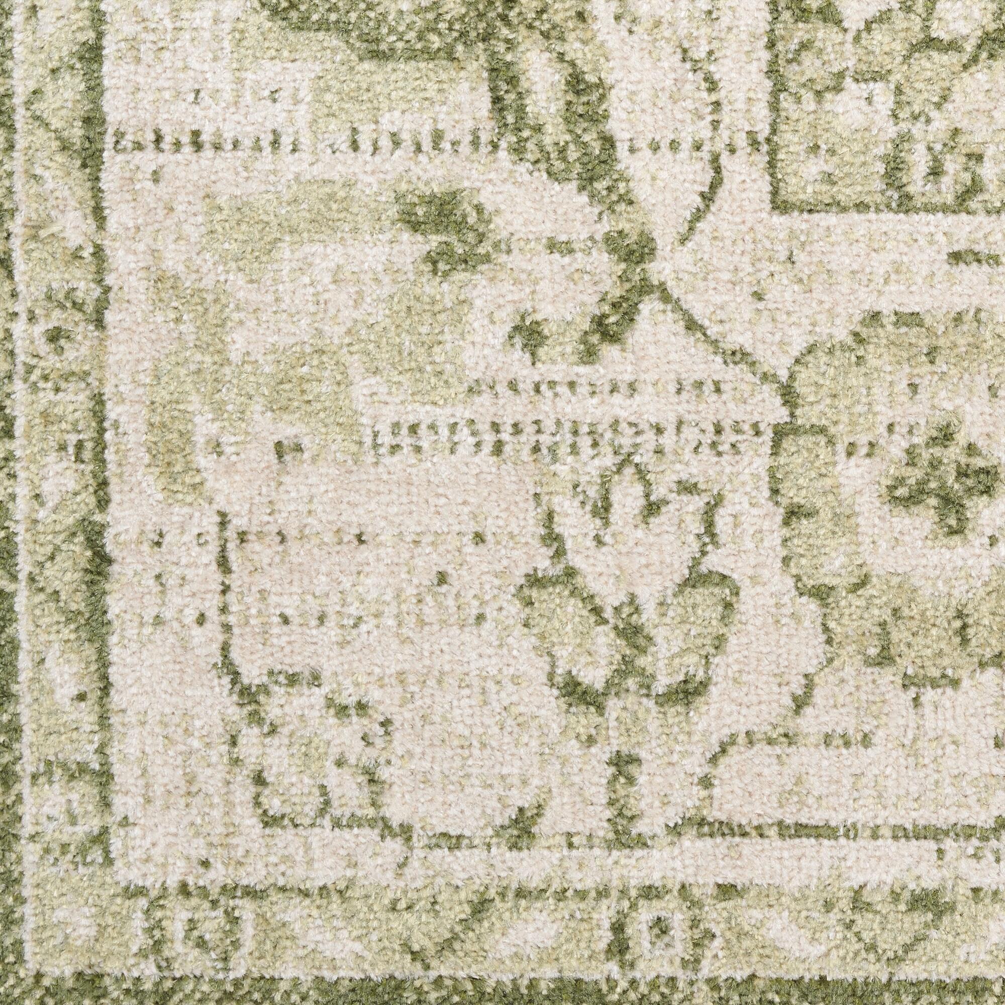 Haydel Machine Washable Area Rug in Ivory