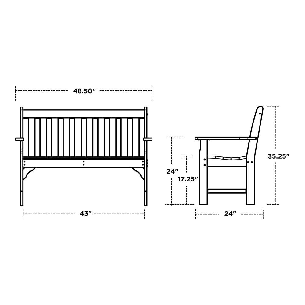 Vineyard 48" Patio Bench