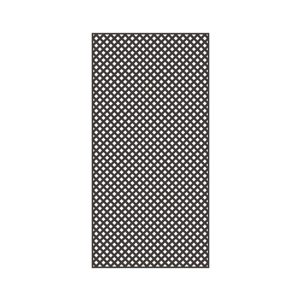 96" H x 48" W Vinyl Diamond Privacy Lattice Panel