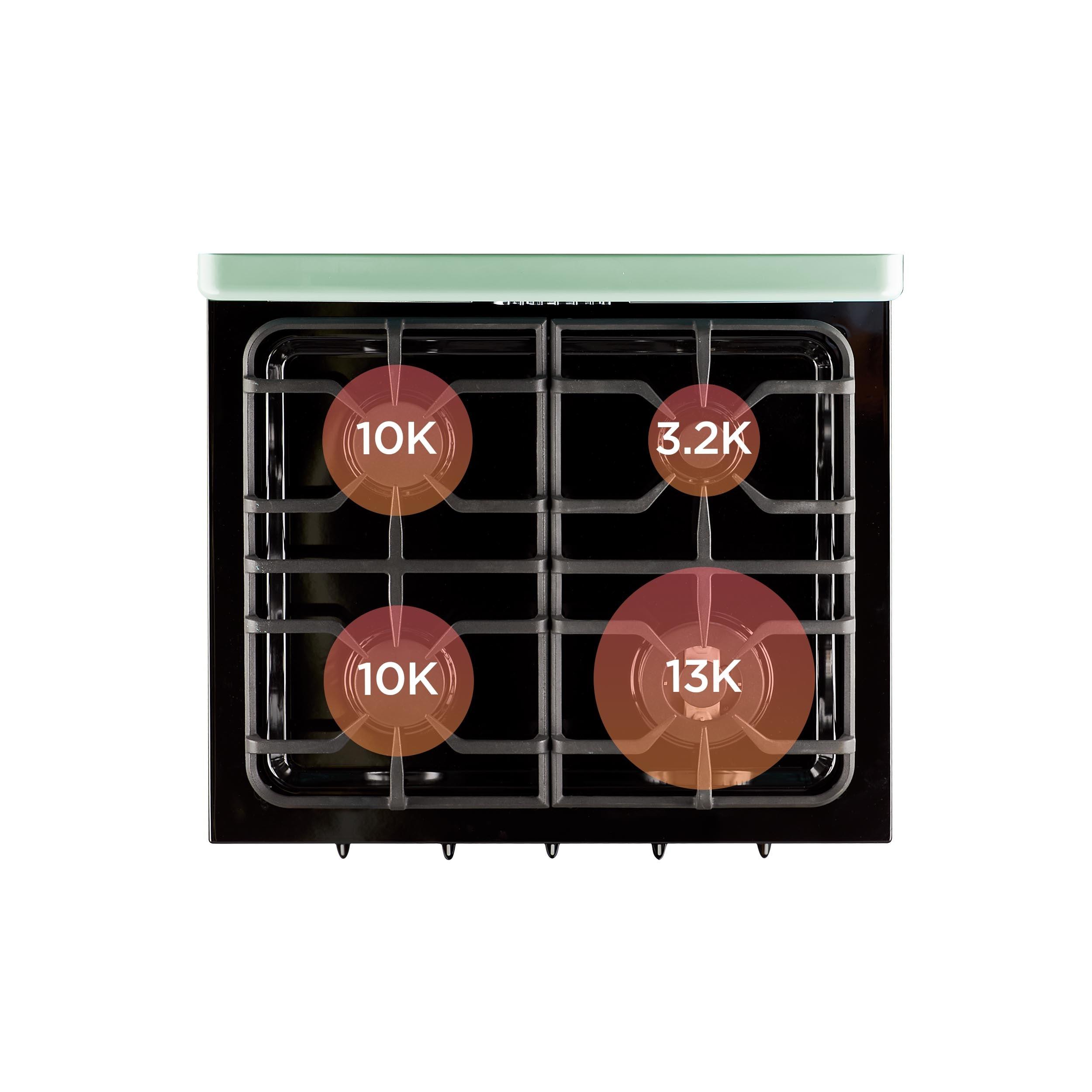 Unique Appliances Classic Retro 30" 4 burner 3.9 cu. ft. Freestanding Gas Range with Convection Oven UGP-30CR LG