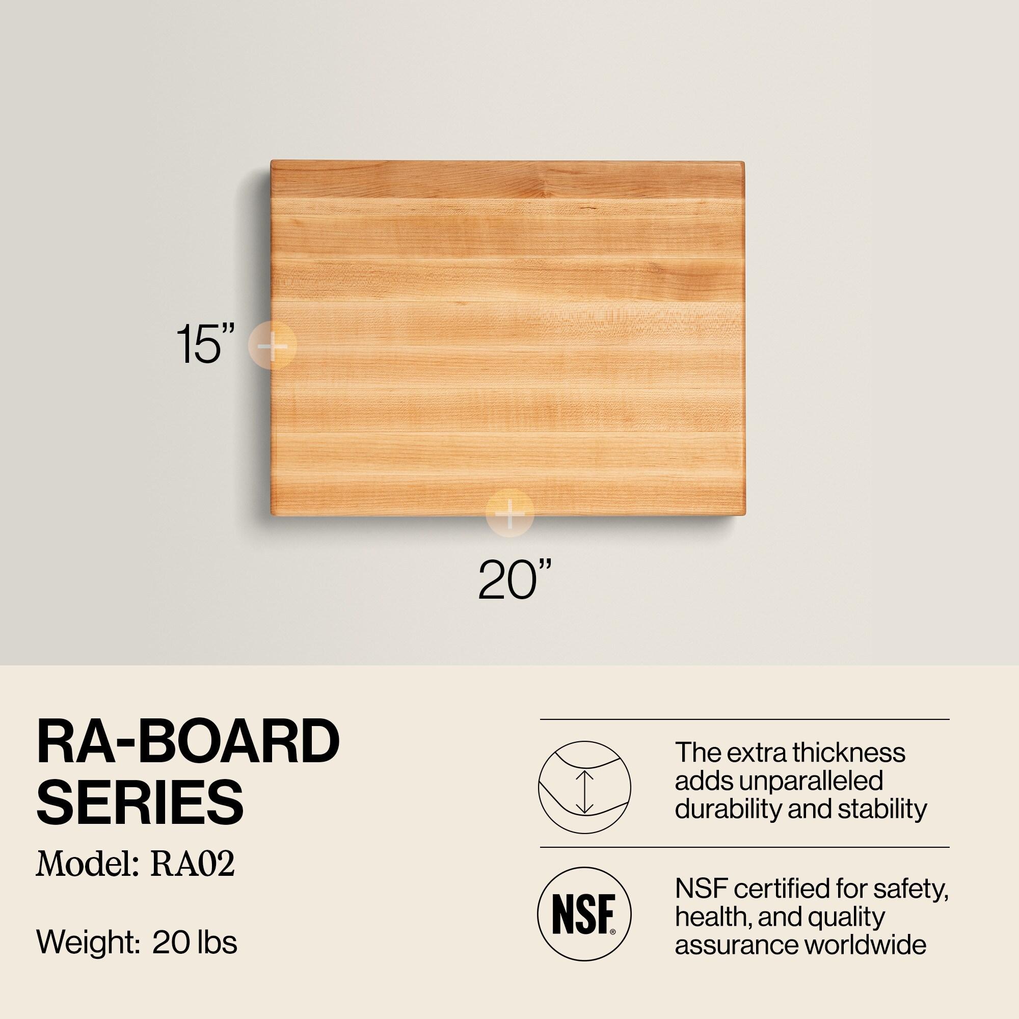 John Boos Wood Edge Grain Reversible Cutting Board