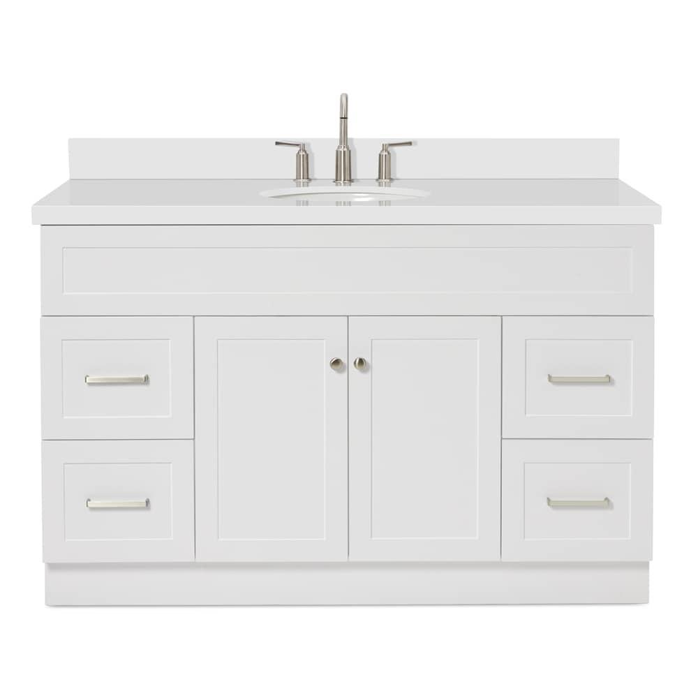 Ariel F055swqovo Hamlet 55" Free Standing Single Basin Vanity Set - White