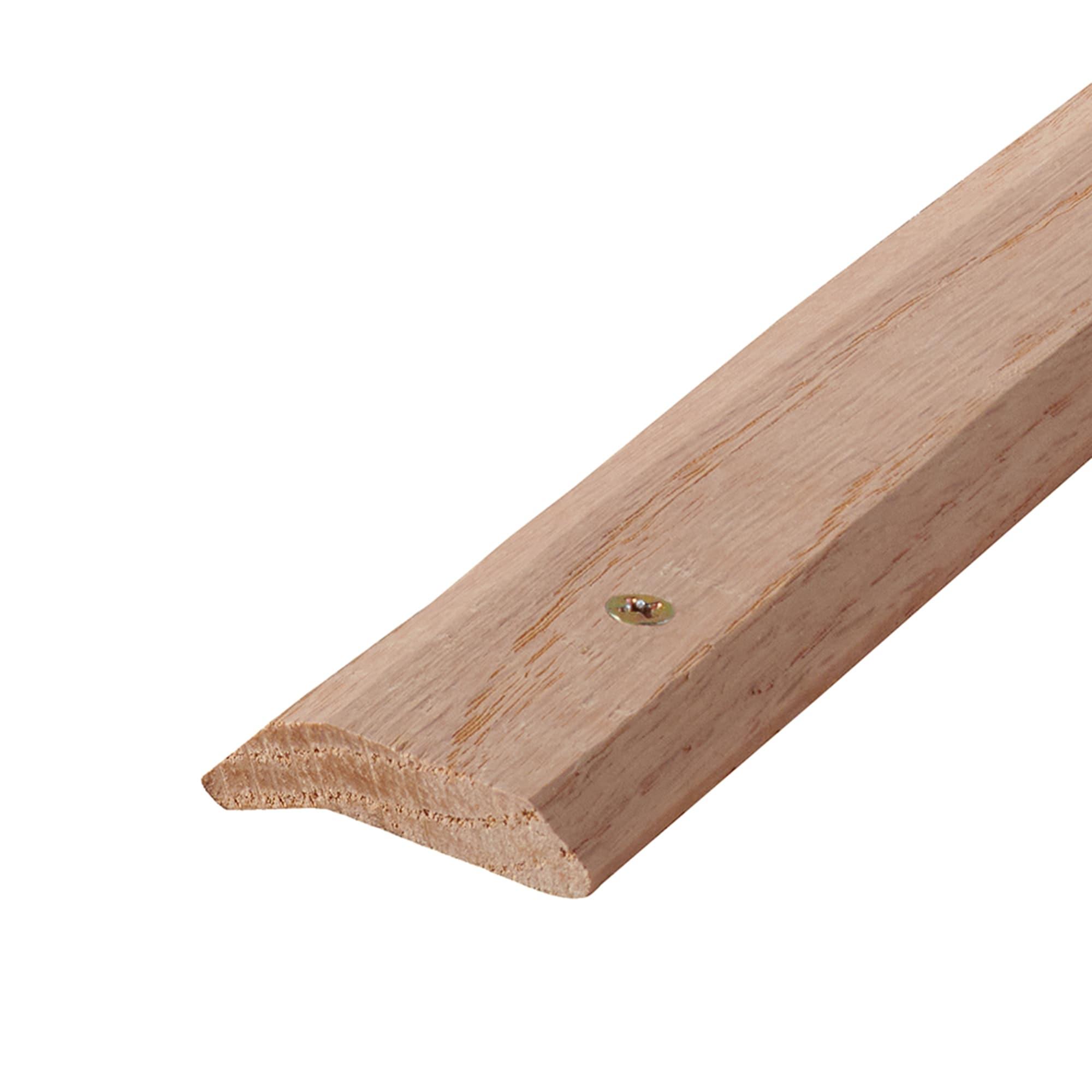 M-D Building Products 85365 1-7/16 In. X 72 In. Unfinished Hardwood Carpet Trim w/ Screws