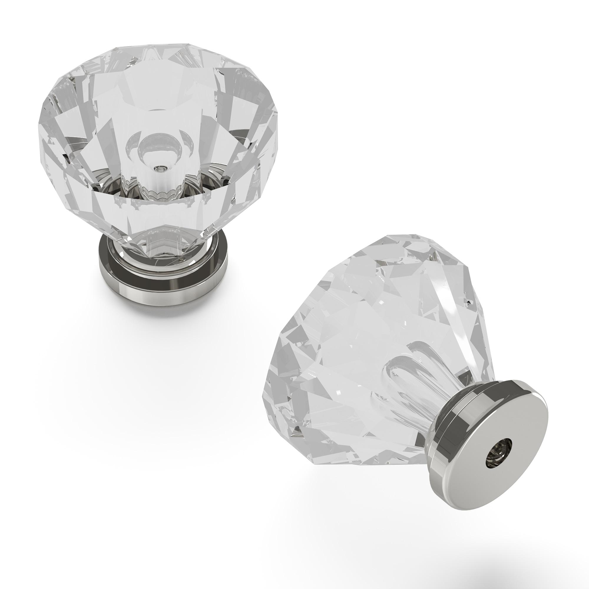 Crystal Palace 1 1/4" Length Geometric Knob