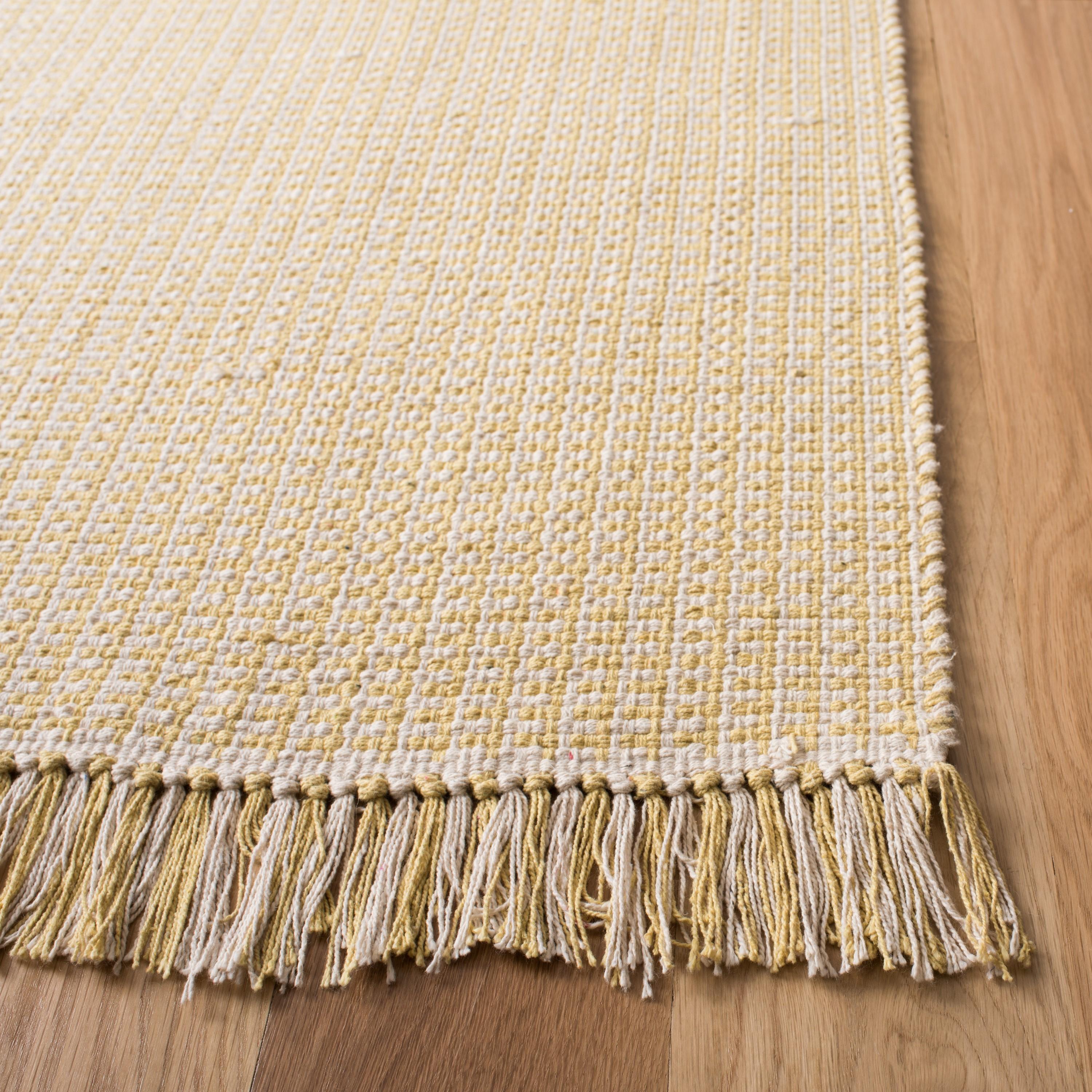 Montauk MTK340 Hand Woven Indoor Area Rug - Ivory/Yellow - 5'x8' - Safavieh.