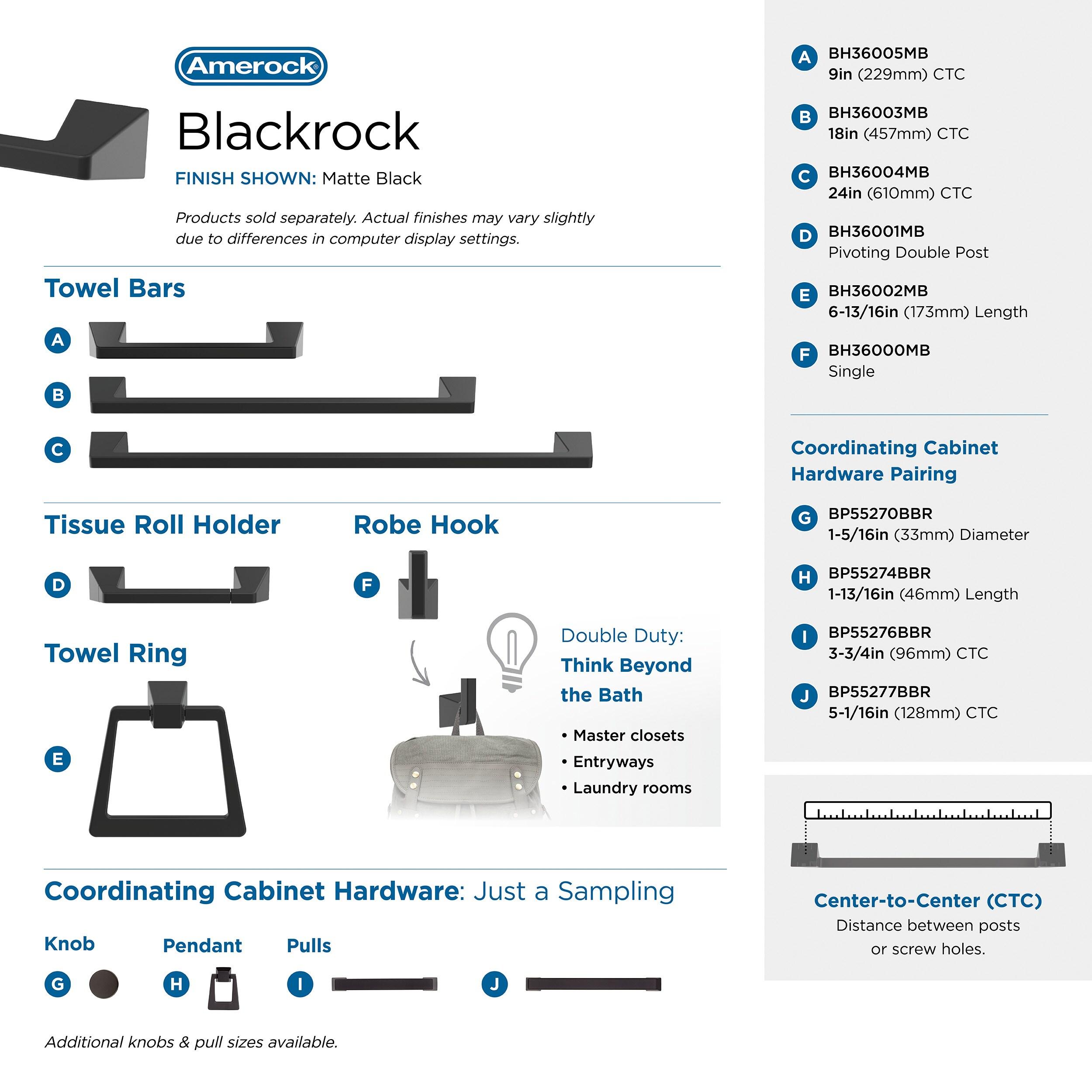 Blackrock Wall Mount Toilet Paper Holder