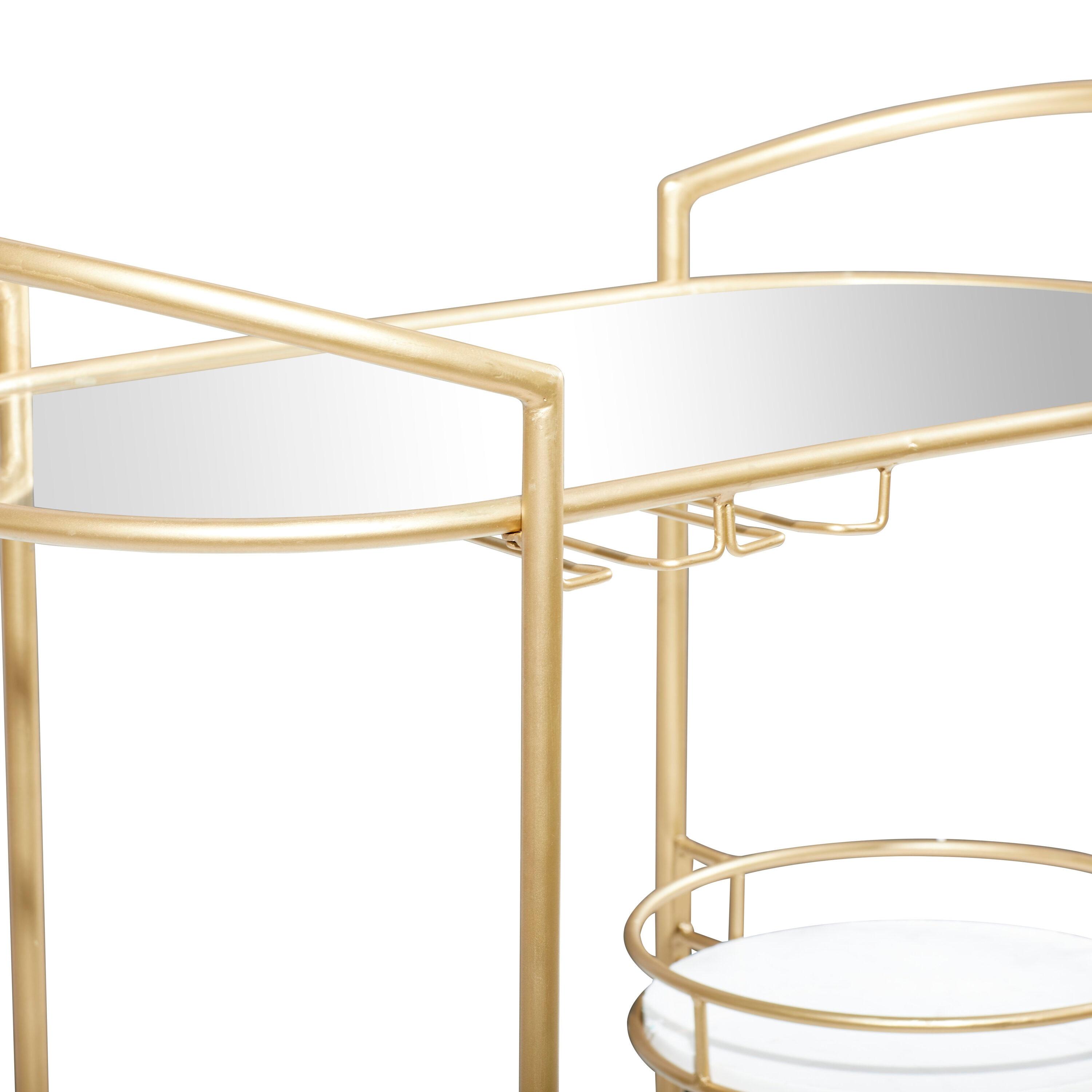 Colette Marble Bar Cart