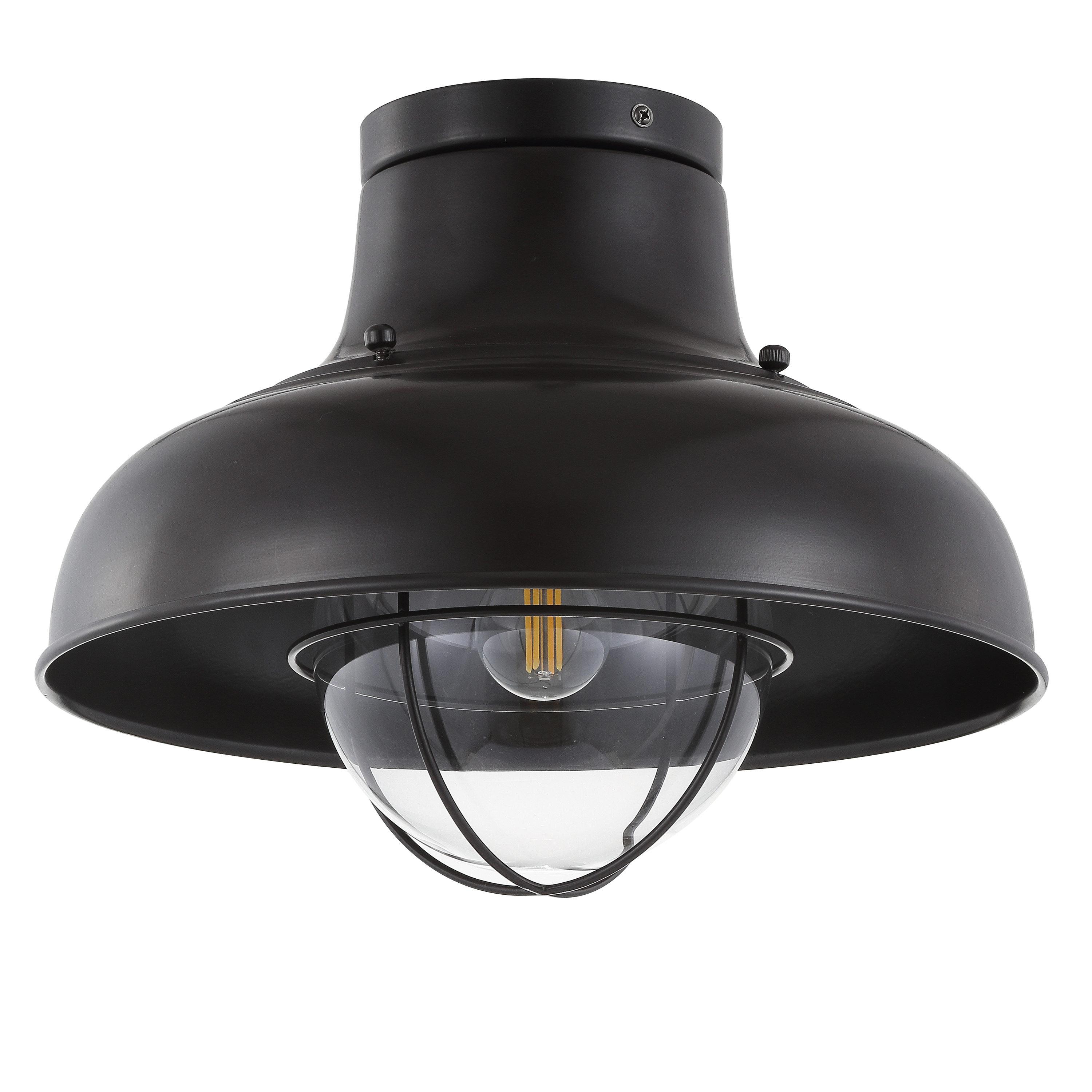 Cameron 13" Metal LED Semi-Flush Mount, Oil Rubbed Bronze