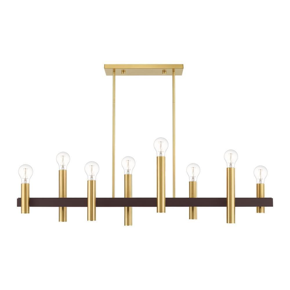Livex Lighting Helsinki 8 - Light Chandelier in  Satin Brass/Bronze