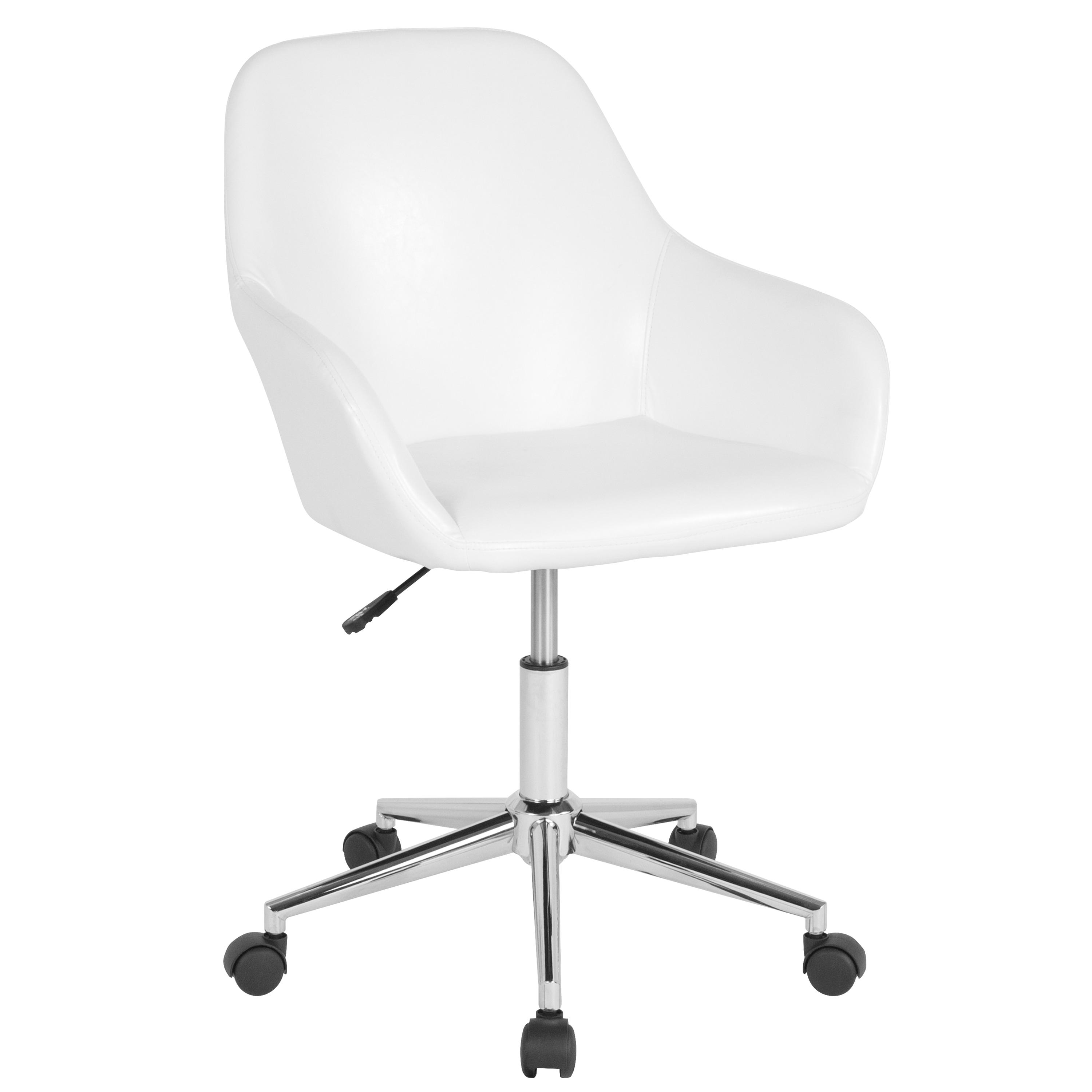 Flash Furniture Cortana Contemporary Home & Office Mid-Back LeatherSoft Upholstered Swivel Chair