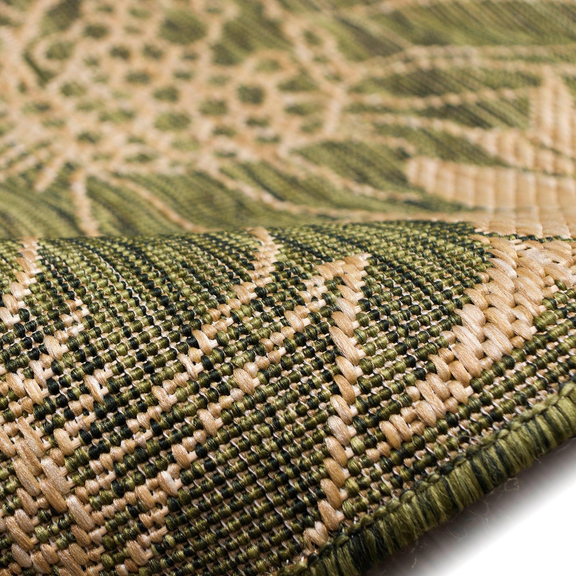 Liora Manne Carmel Sunflower Field Indoor/Outdoor Rug Green 3'3" x 4'11"
