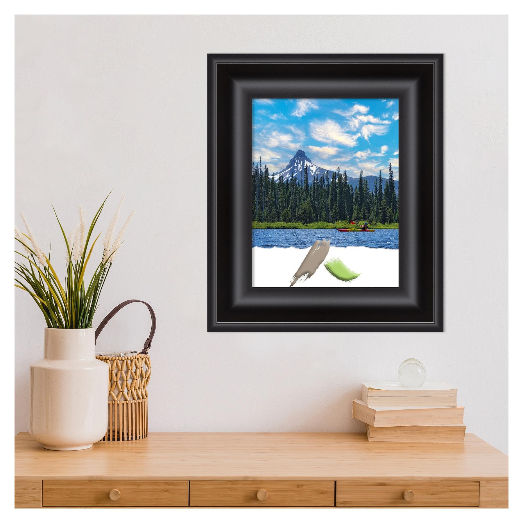 Amanti Art Grand Black Picture Frame Opening Size 11x14 in.