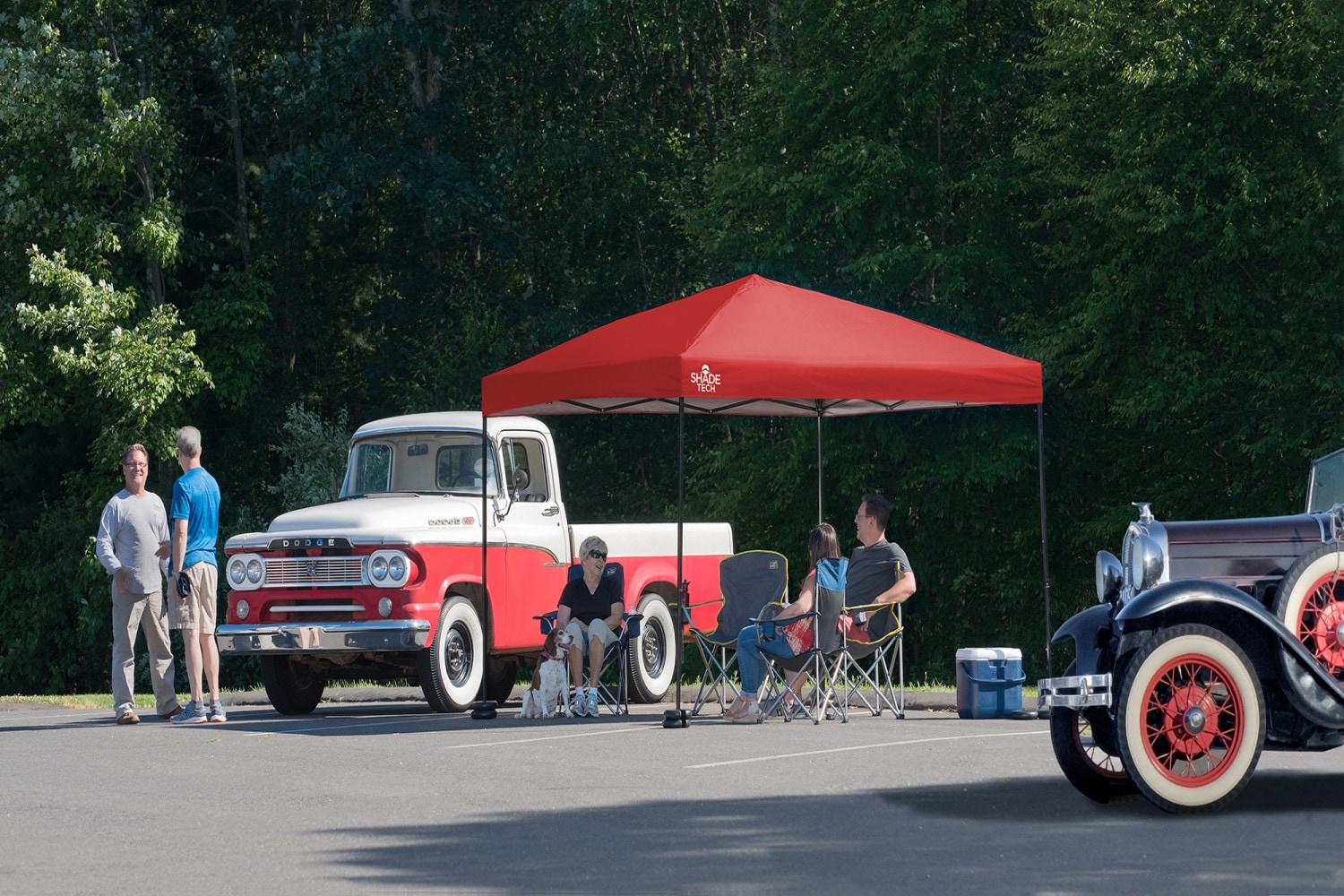 QuikShade Shade Tech 10 Ft. W x 10 Ft. D Steel Pop-Up Canopy