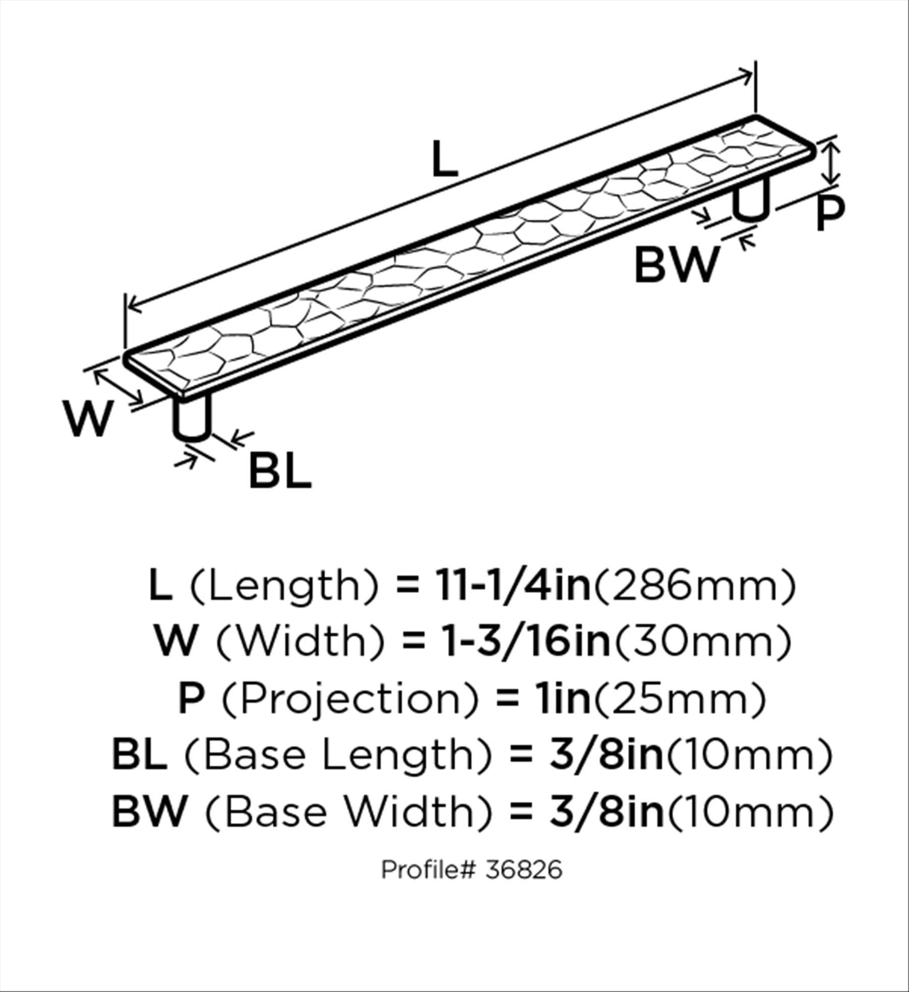 Kamari 10 1/16" Center to Center Bar Pull