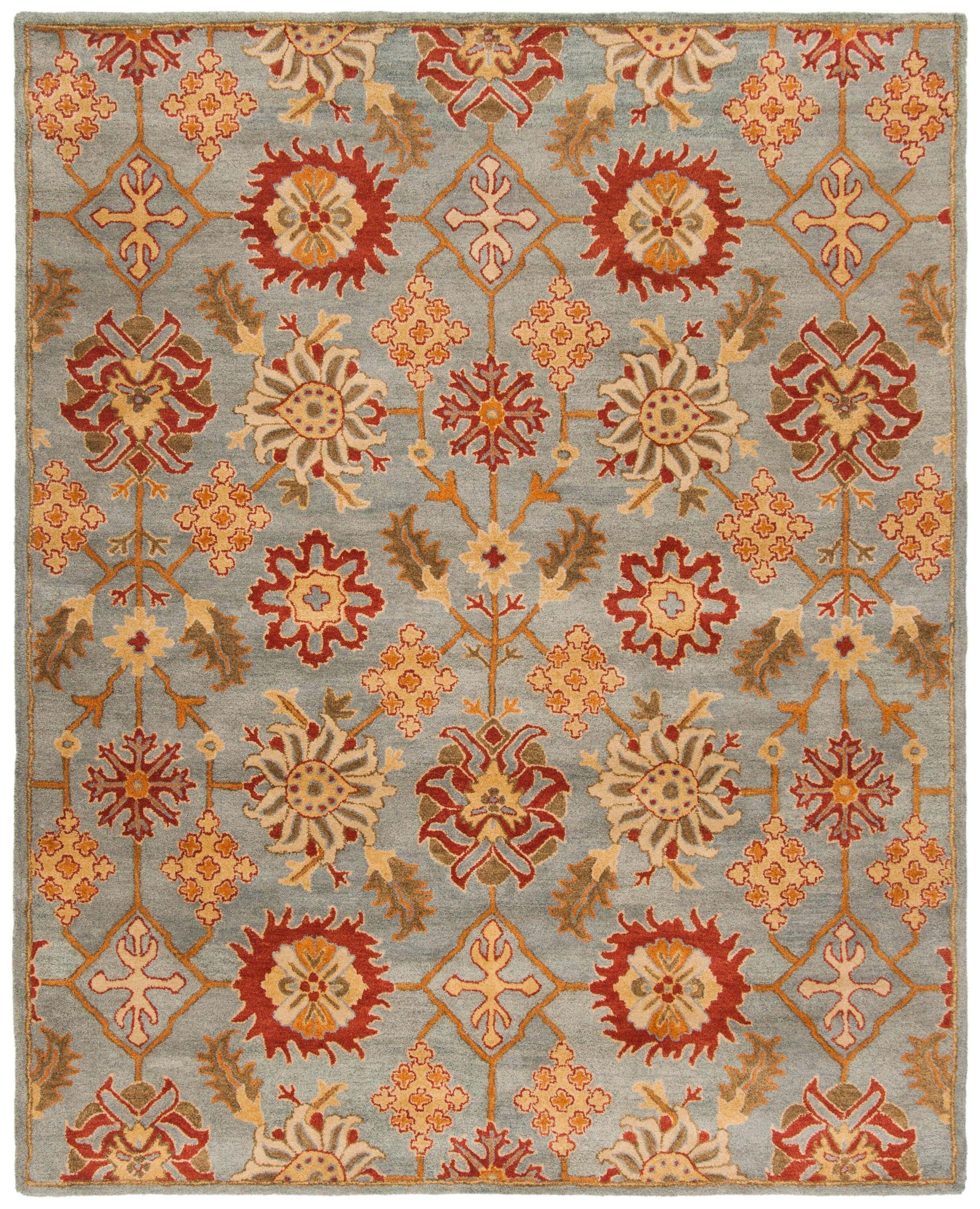 Heritage HG420 Hand Tufted Area Rug - Charcoal/Multi - 8'x10' - Safavieh.