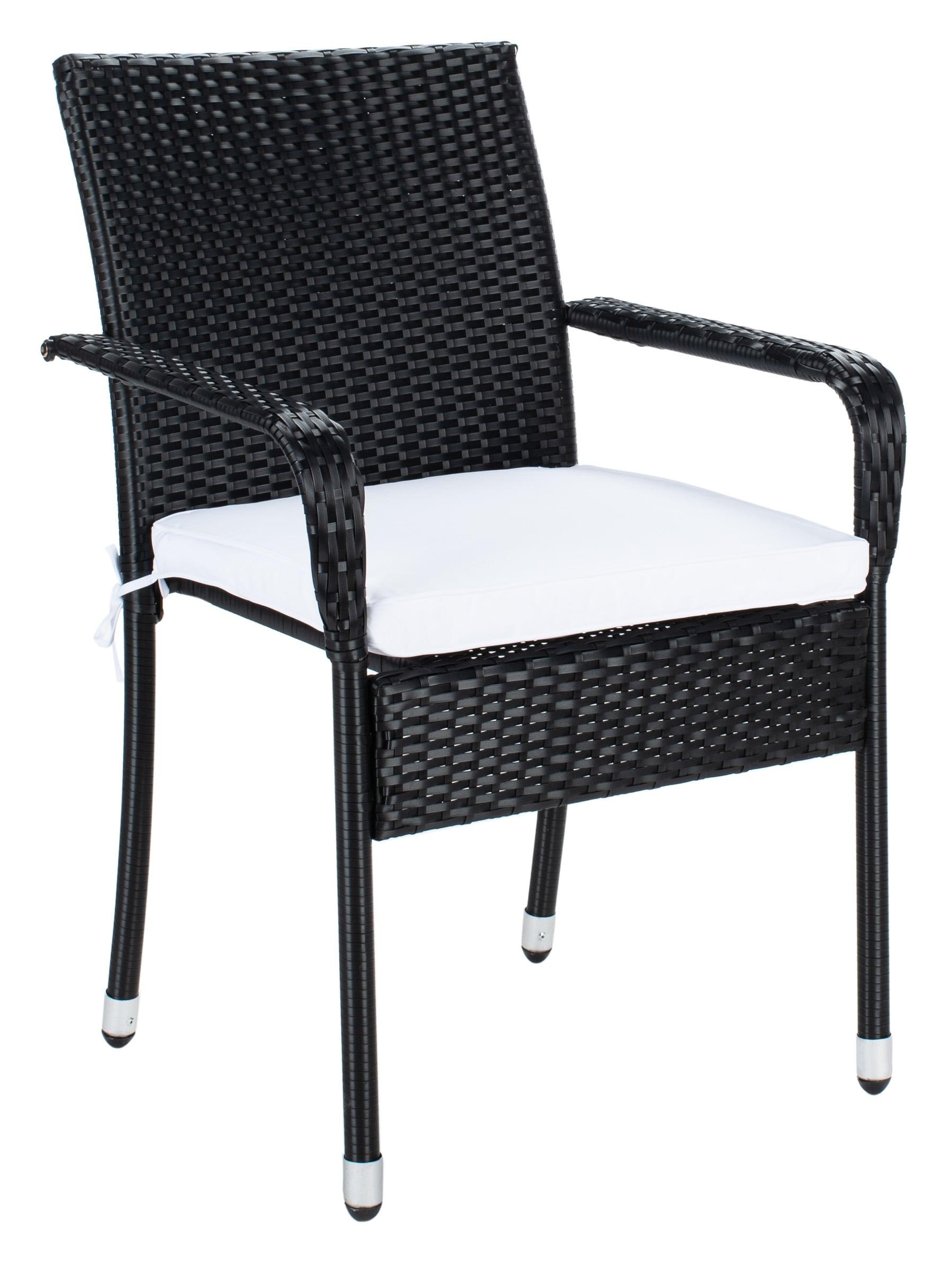 Laban Bistro Set - Outdoor - PAT7718 - Black/White - Safavieh