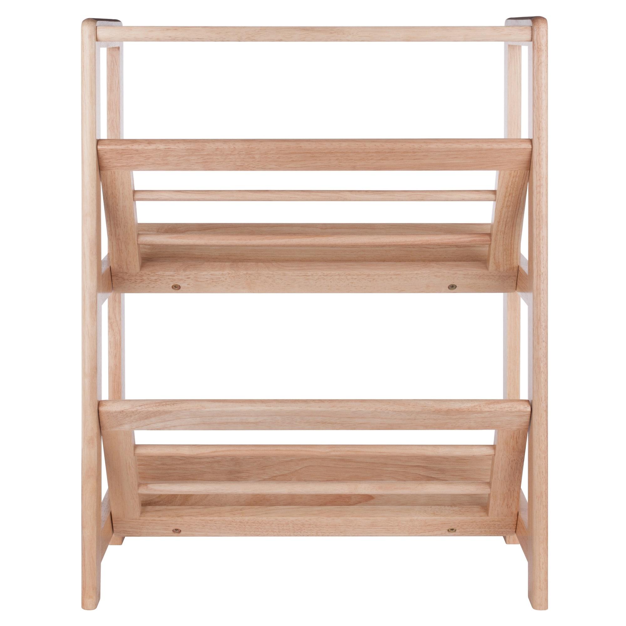 30.10" Juliet Book Shelf Natural - Winsome: 3-Tier Open-Back Design, Wood Composite, Metal Hardware