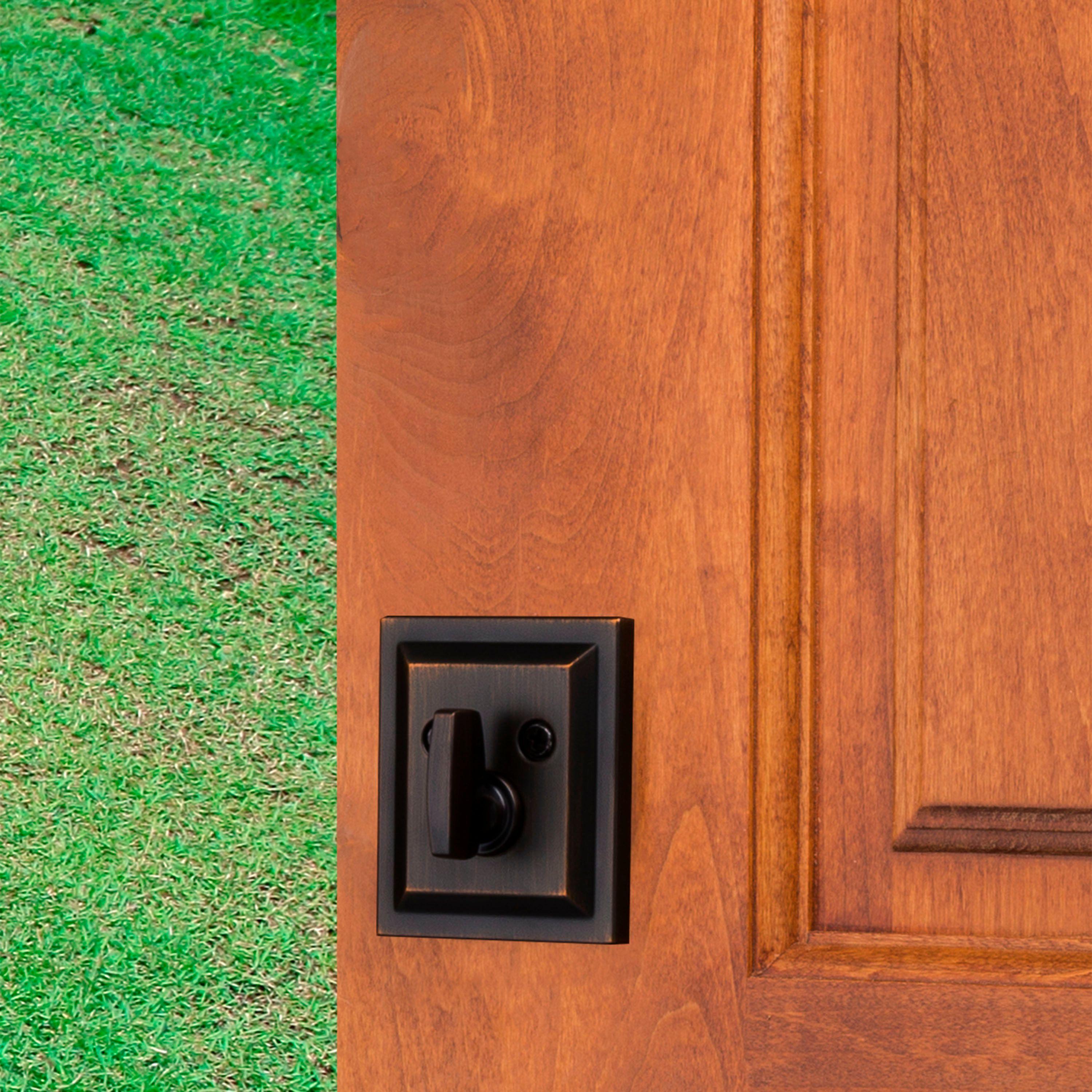 Baldwin 380SLB11PSMTCPRCAL Torrey Pines 380 Rectangular Low Profile Single Cylinder Deadbolt with SmartKey