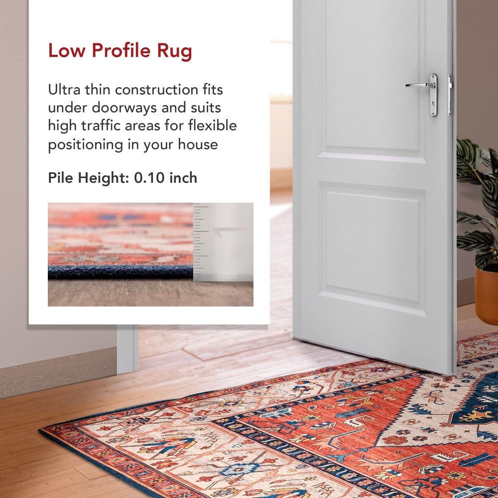 Nuloom Carolyn Pet Friendly Machine Washable Motif Area Rug, 3' x 5', Rust