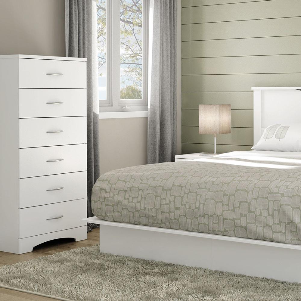 South Shore Step One, Contemporary Chest,  White