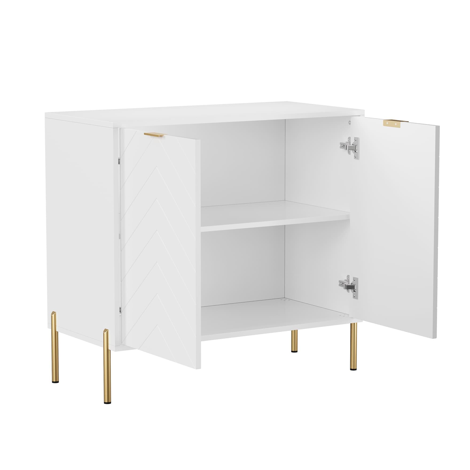 CLIHOME 31.5 in. H Utility Storage Cabinet with Adjustable Shelves