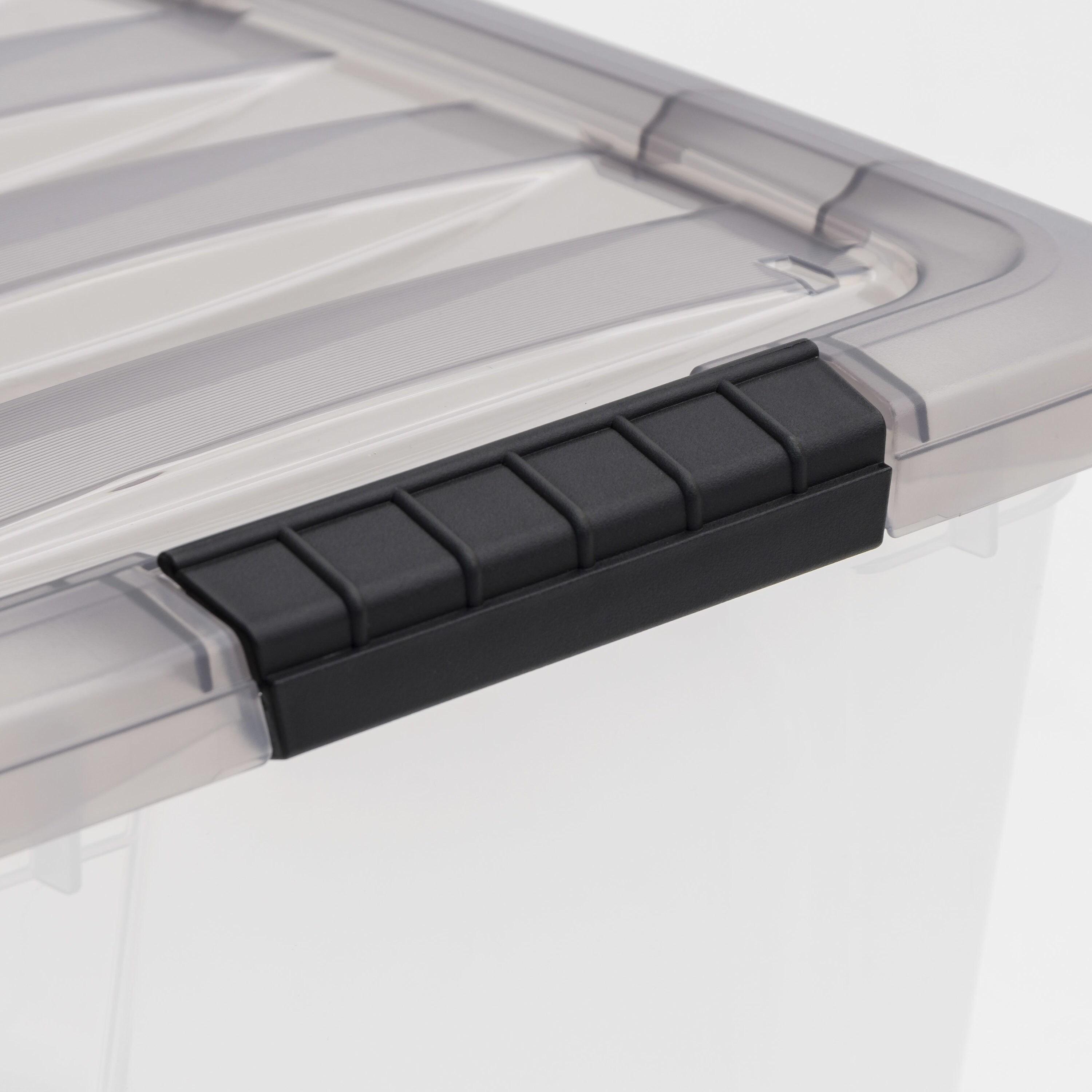 IRIS USA, Inc. Plastic Storage Box with Latching Lid in Clear