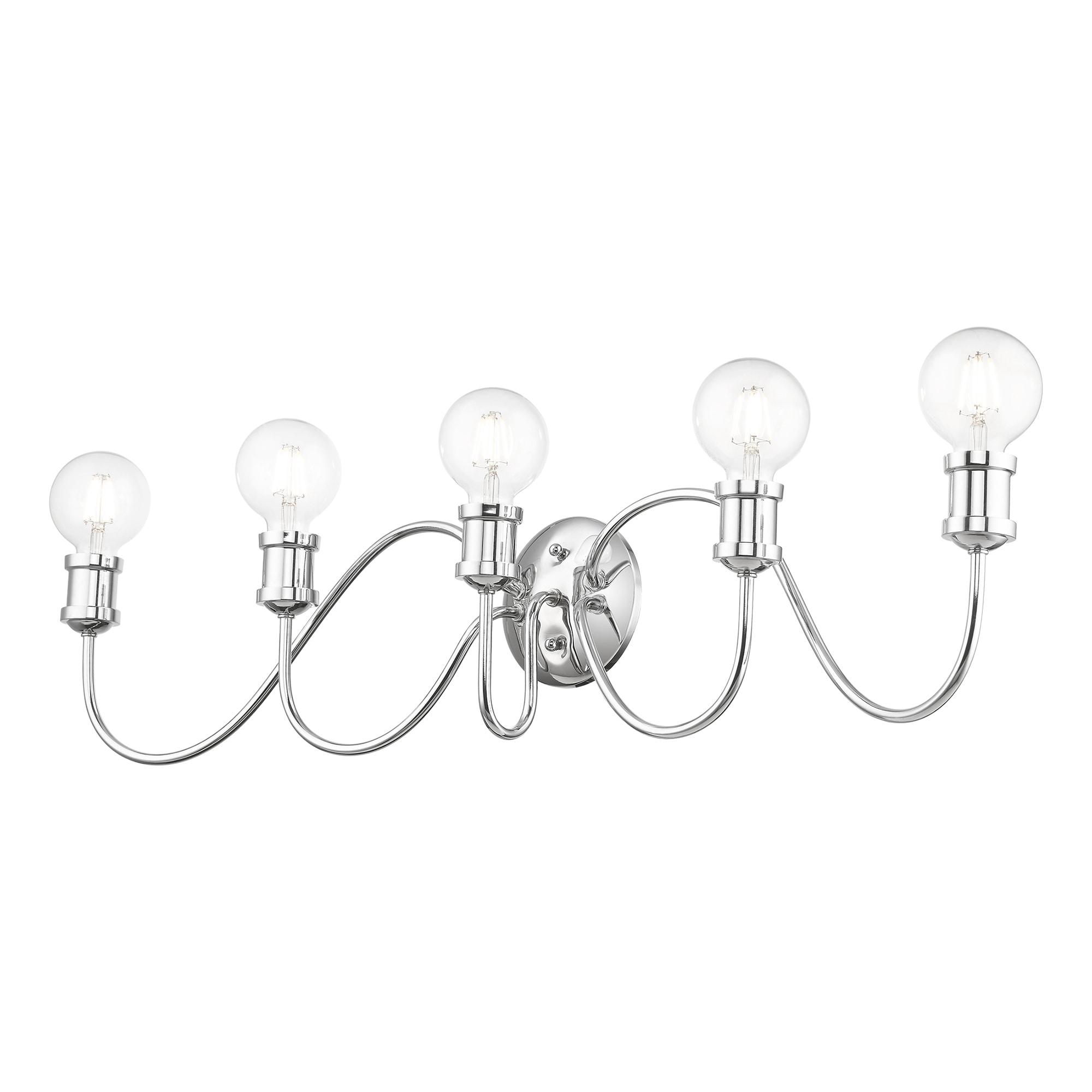 Livex Lighting - Lansdale - 5 Light Large Bath Vanity In Transitional Style-7