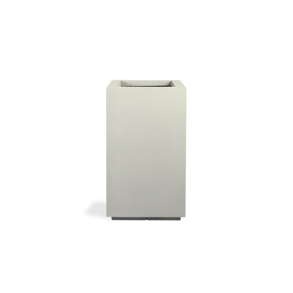 Greige Polystone Tall Rectangular Planter 23"L x 18"W x 30"H for Outdoor & Indoor