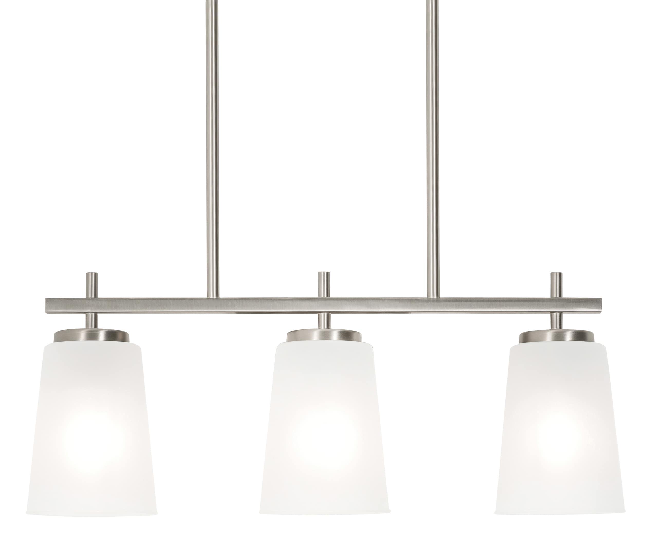 AFX Joanna 3 Light Linear Pendant Satin Nickel Satin Nickel