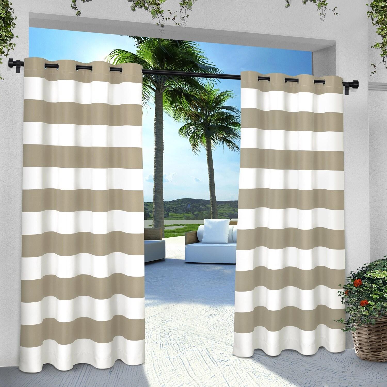 Agim Polyester Semi Sheer Curtain Pair (Set of 2)