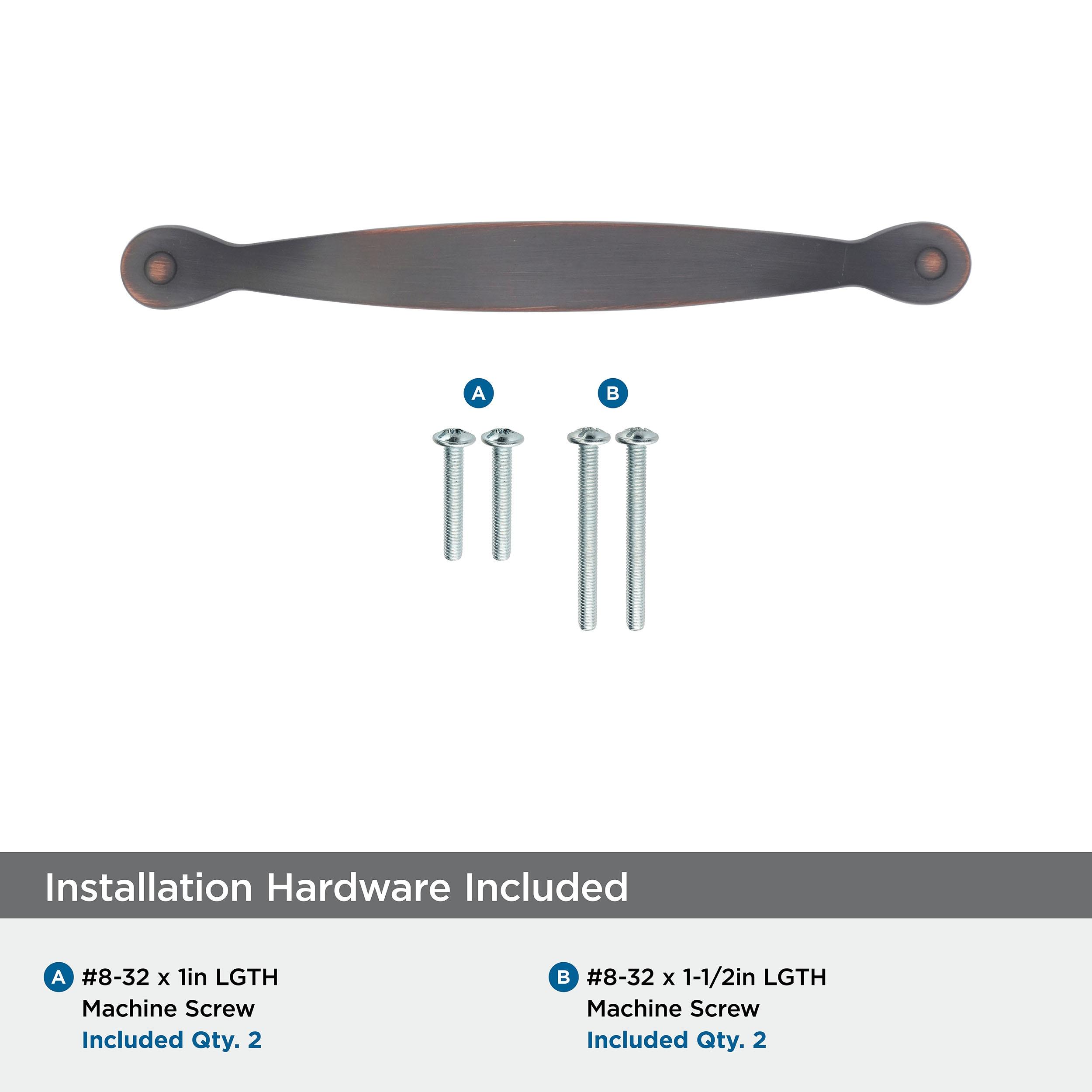 Amerock Inspirations 3-3/4 inch (96mm) Center-to-Center Oil-Rubbed Bronze Cabinet Pull