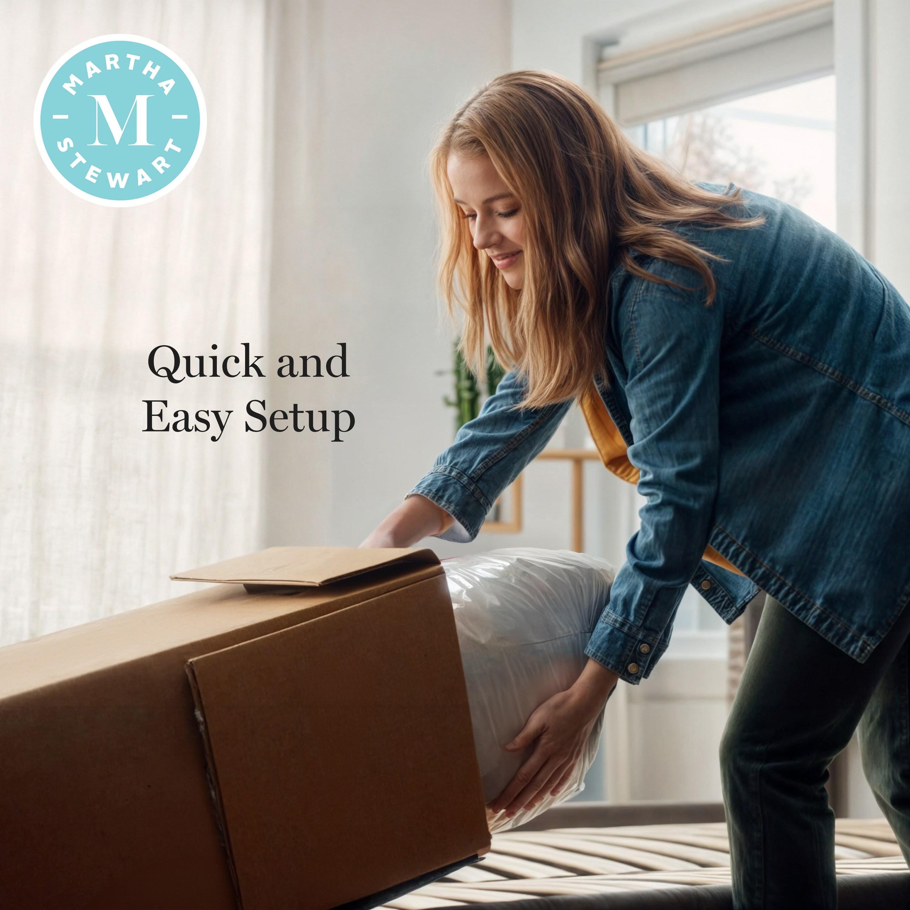 Martha Stewart Martha Stewart SleepComplete Medium Support Dual-Action Green Tea Cooling Memory Foam Mattress