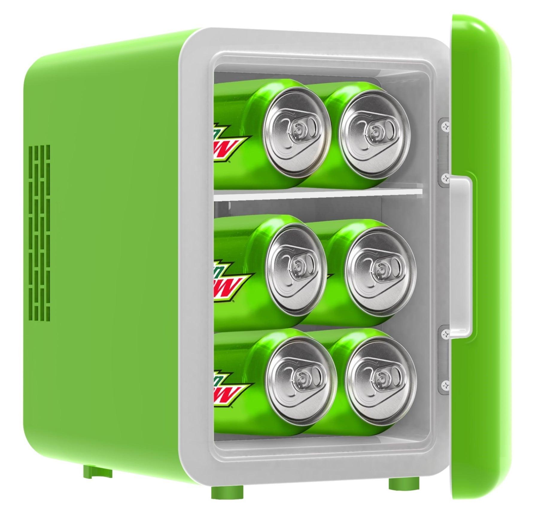 Mountain Dew Green Compact Personal Mini Fridge Cooler