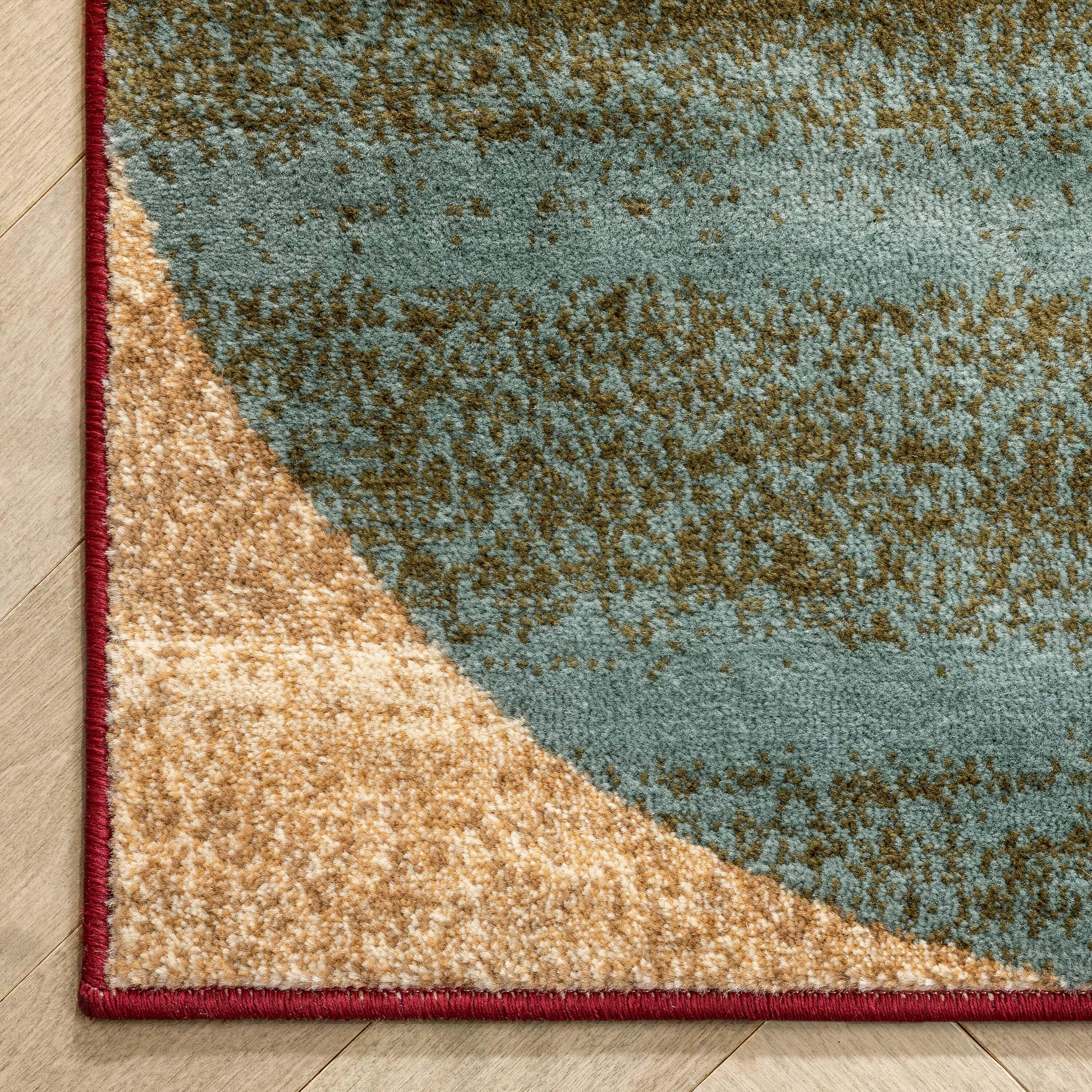 Well Woven Barclay Geometric Rustic Area Rugs, Red