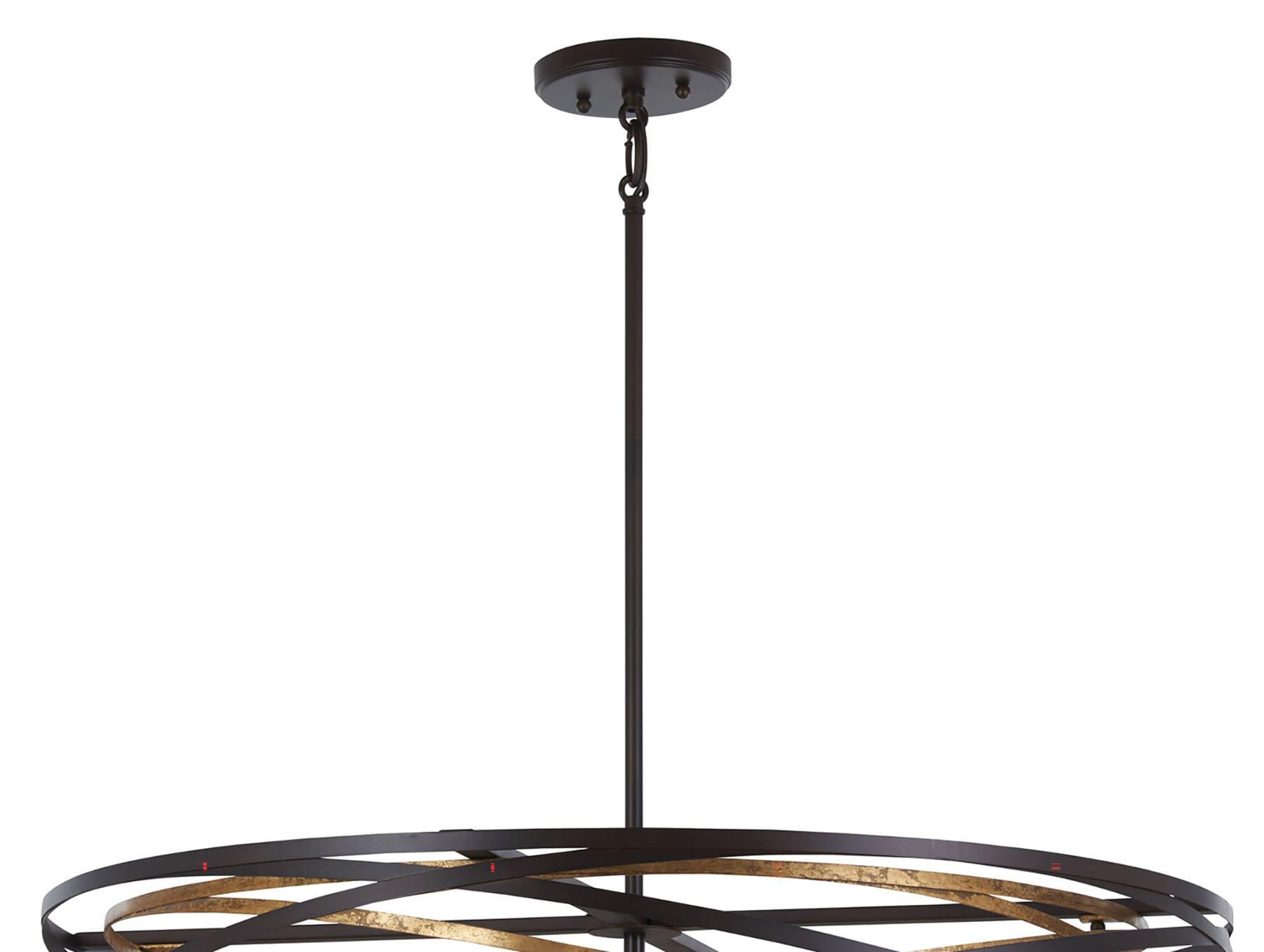 Minka Lavery Vortic Flow 8 - Light Dark Bronze/Mosaic Gold Unique/Statement Pendant