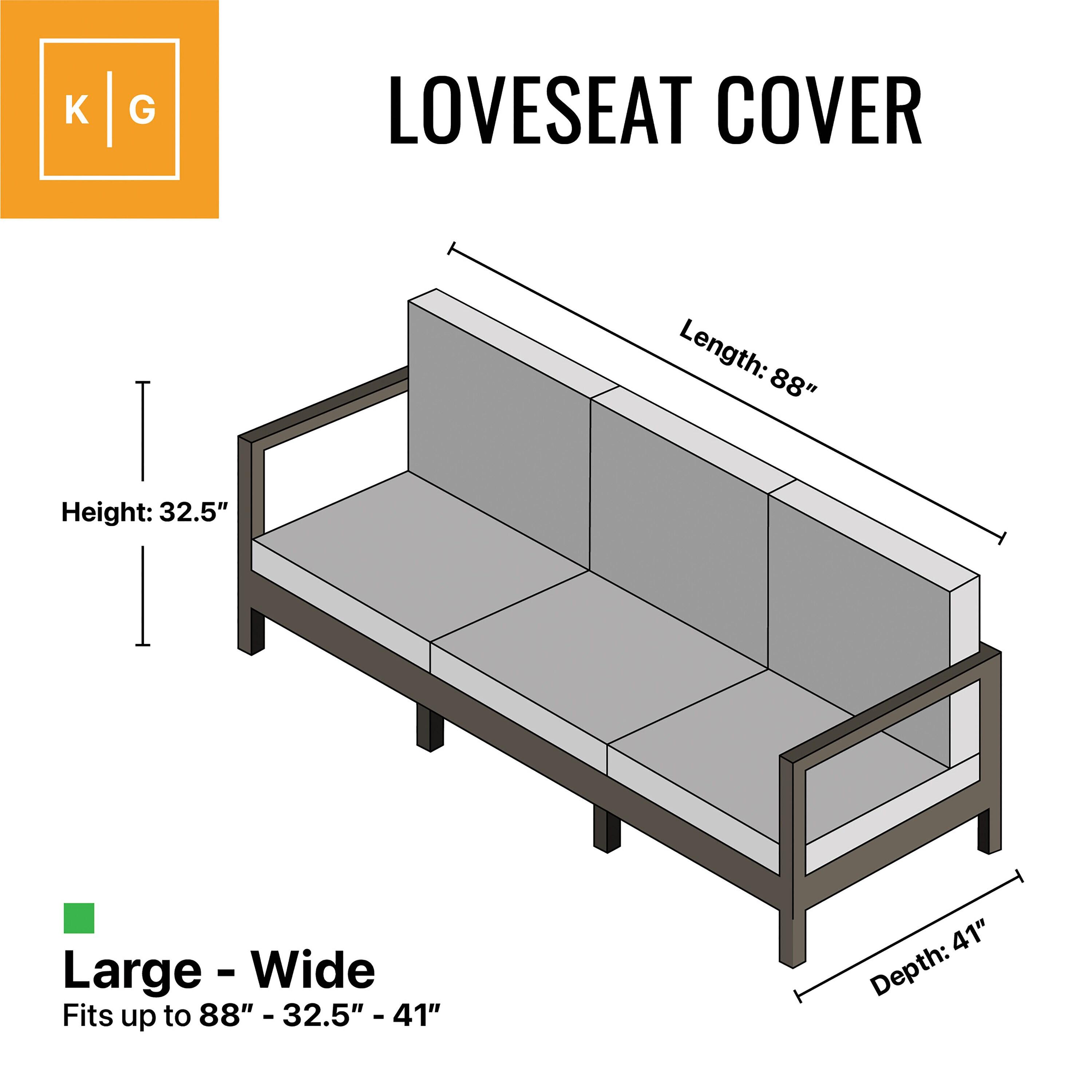 Black Weatherproof PVC Outdoor Sofa Cover with Tie-Down Straps