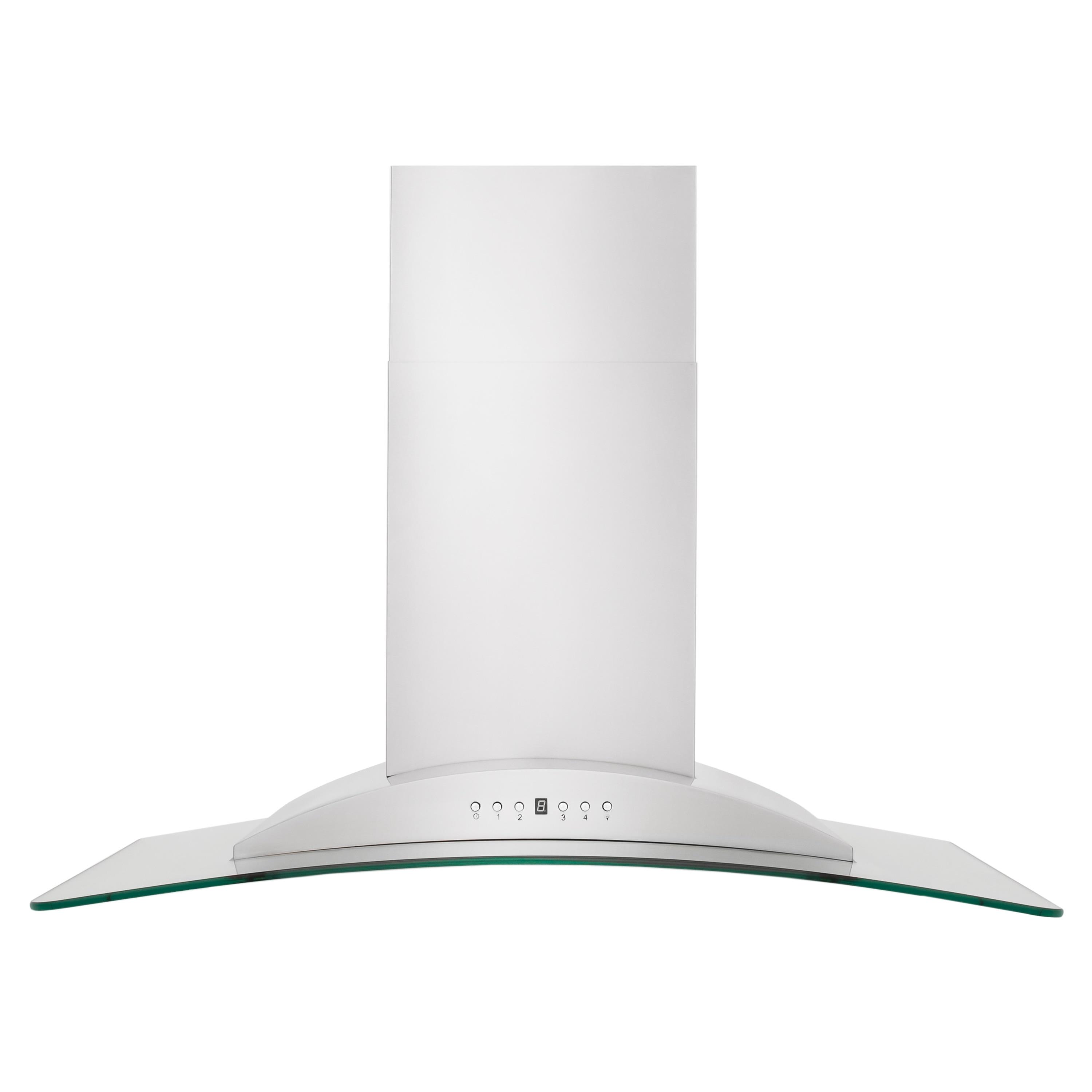 ZLINE ZLINE 36 in. Convertible Vent Convertible Vent Wall Mount Range Hood in Stainless Steel & Glass (KN-36) KN-36