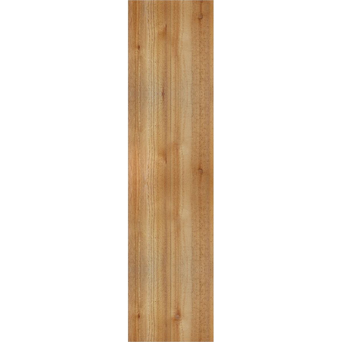 Ekena Millwork TimberCraft 5 3/8" Boards Joined Board-n-Batten Shutters w/Z-Bar, Western Red Cedar (Per Pair) (Set of 2)