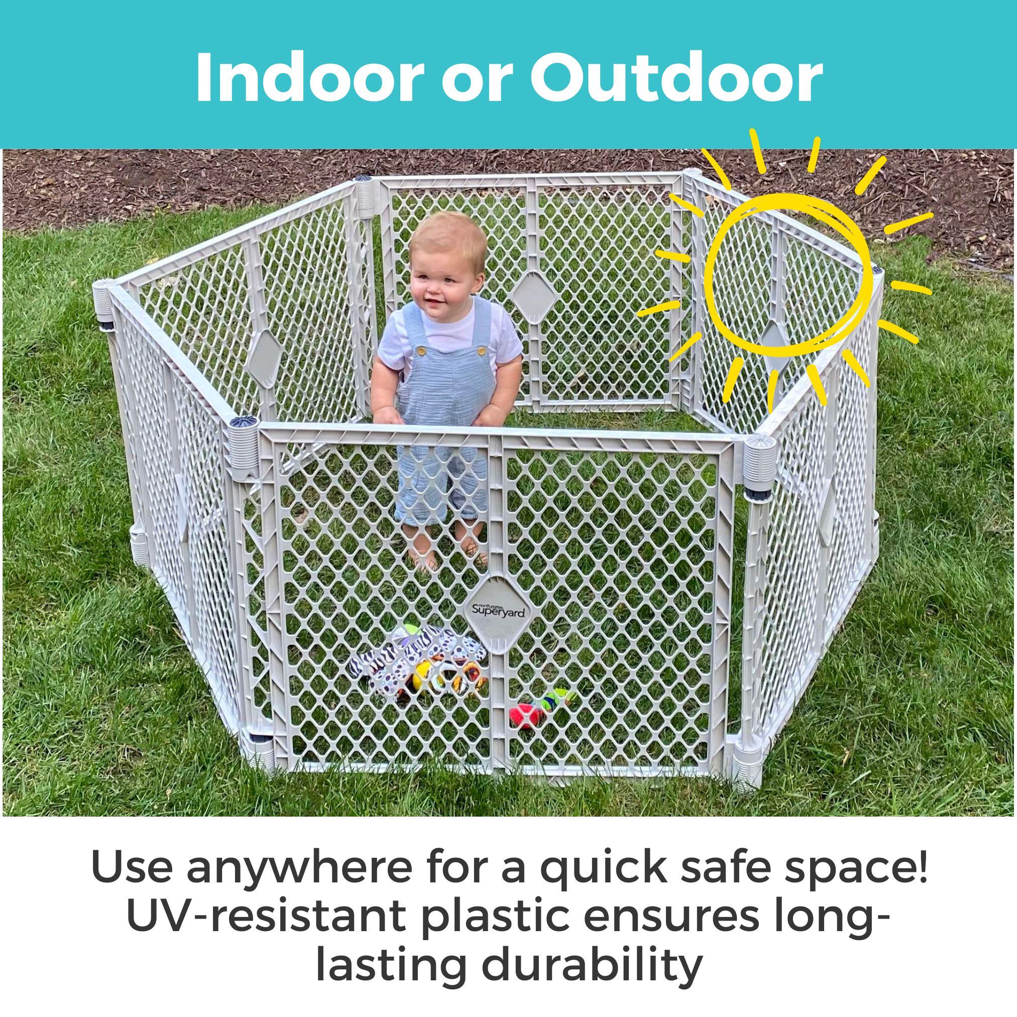 North States 26'' H 6 Panel Plastic Exercise Pen