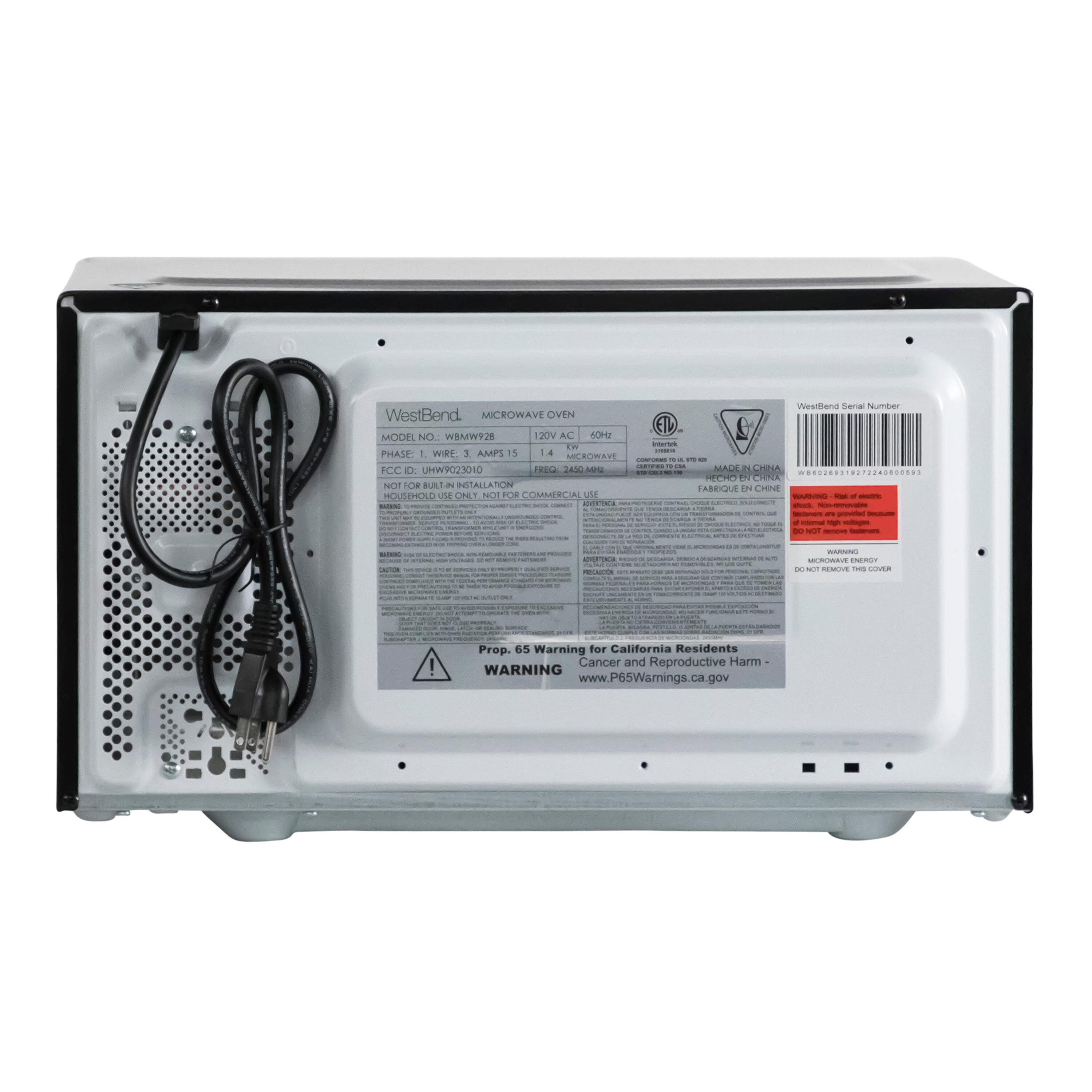 West Bend WBMW92B West Bend 0.9 cu. ft. Microwave Oven